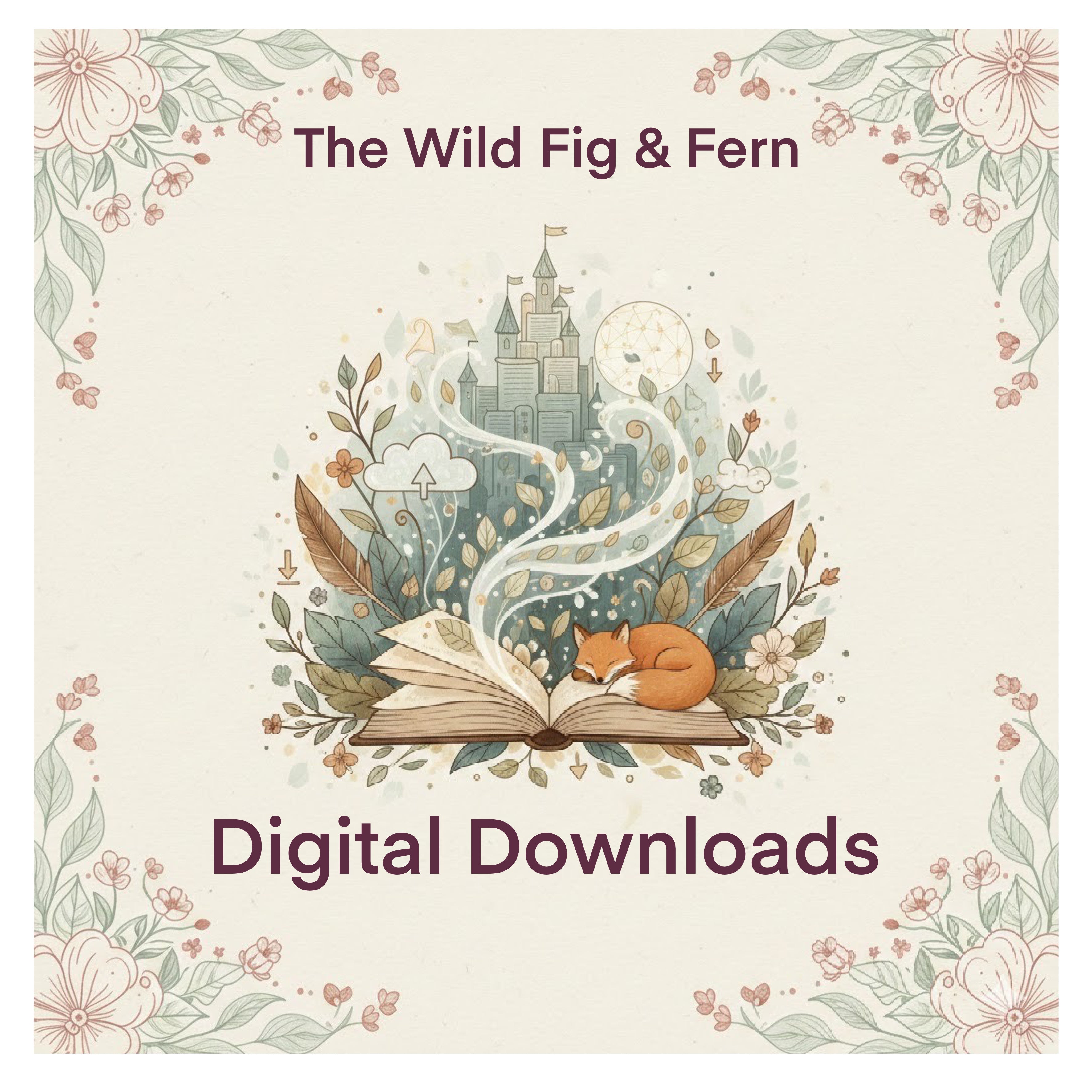 The Wild Fig & Fern, UK Artist Based In Market Harborough From A Shop offering Stay & Create, Rutland, Oakham, Leicestershire, Art Snail Mail, Digital Downloads
