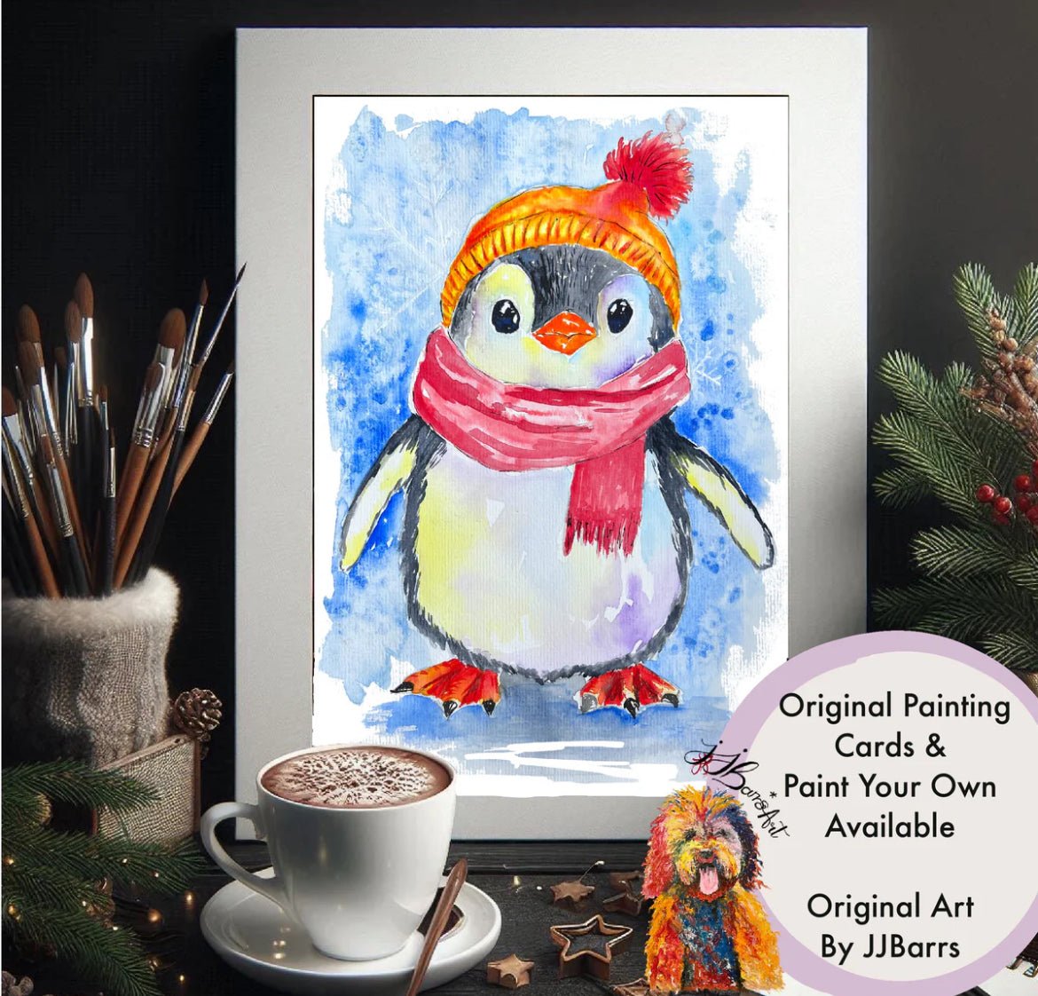 Christmas - The Wild Fig & Fern The Wild Fig & Fern, UK Artist Based In Market Harborough From A Shop offering Stay & Create, Rutland, Oakham, Leicestershire, Art Snail Mail