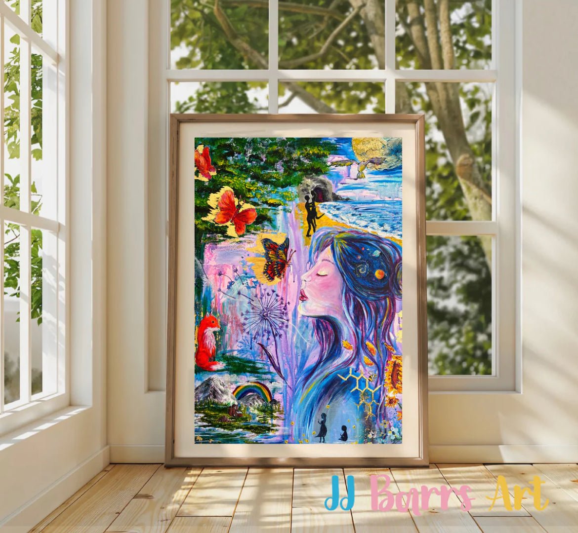 JJ Barrs Art - Wall Art Prints & Originals - The Wild Fig & Fern The Wild Fig & Fern, UK Artist Based In Market Harborough From A Shop offering Stay & Create, Rutland, Oakham, Leicestershire, Art Snail Mail