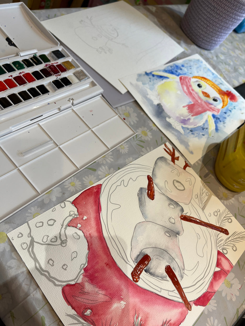 Wellbeing Art Watercolour Painting Pack choice of animal  image 8