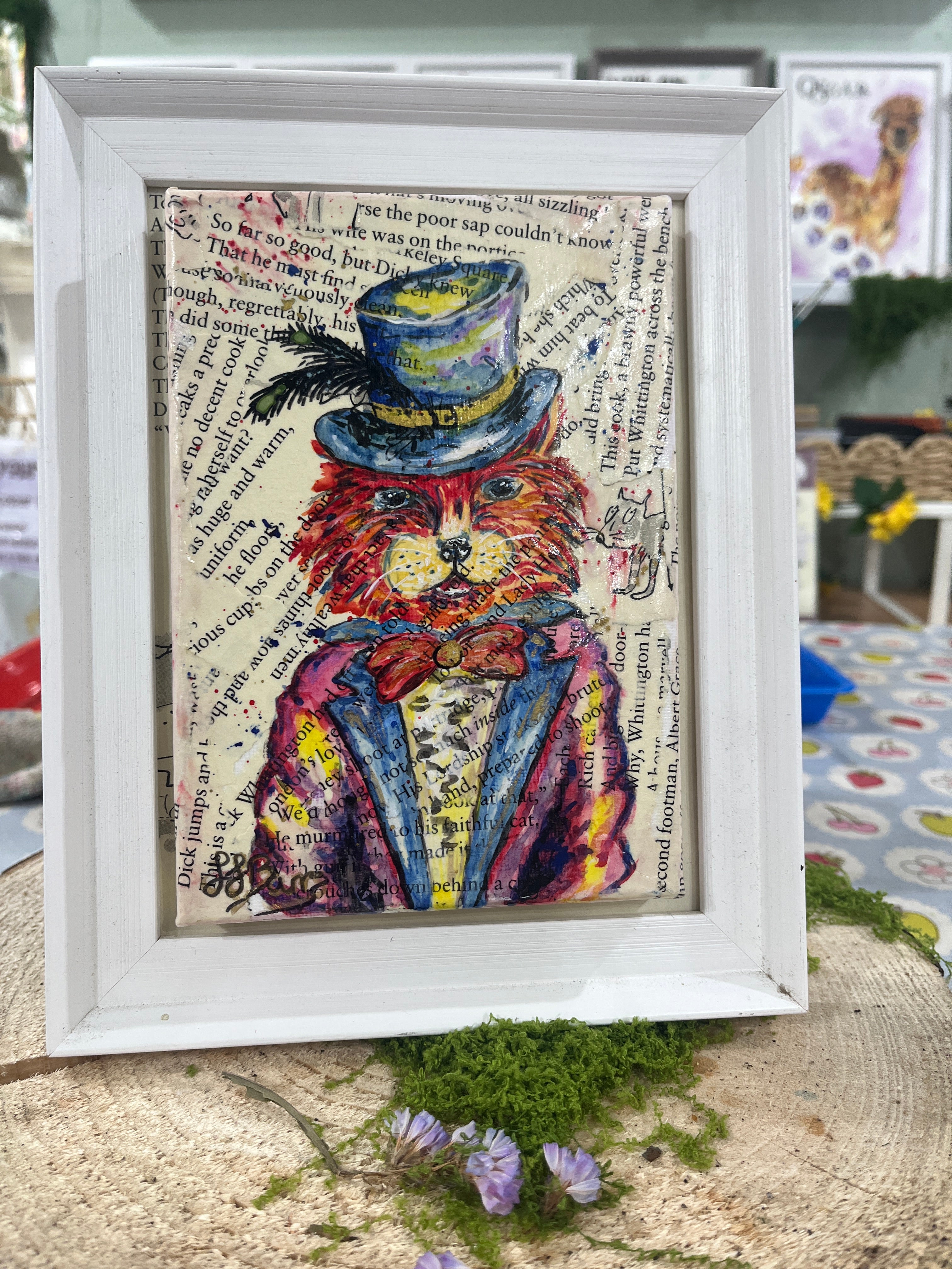 Dick Whittington Original Painting , Book Page art-The Wild Fig &amp; Fern