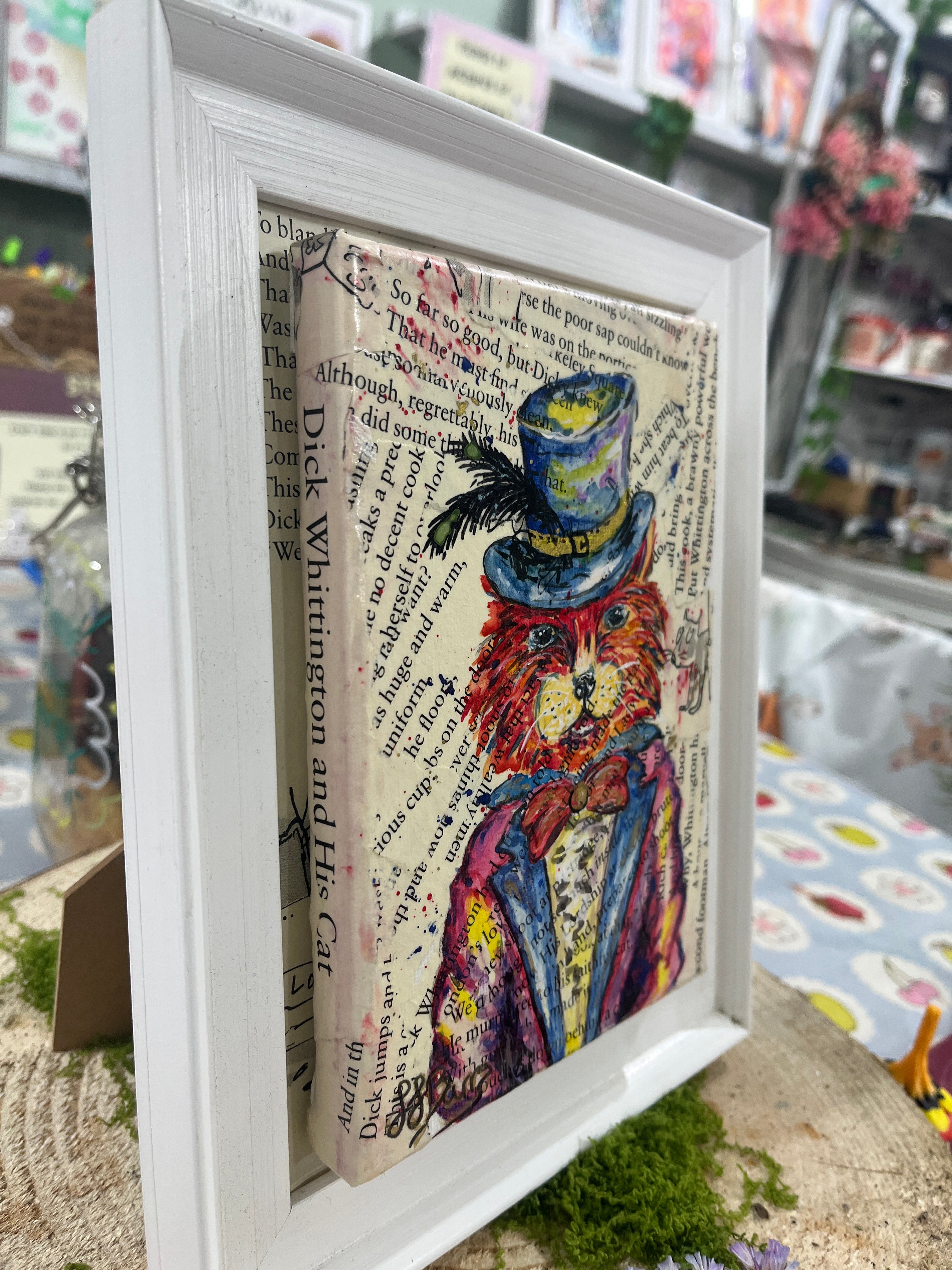 Dick Whittington Original Painting , Book Page art-The Wild Fig &amp; Fern