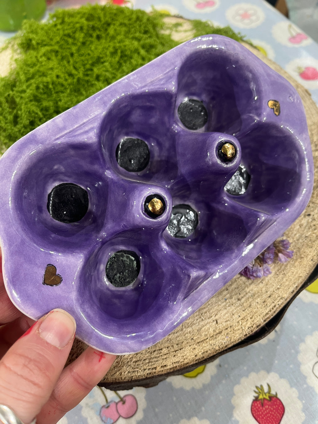 Ceramic Egg Tray-The Wild Fig &amp; Fern