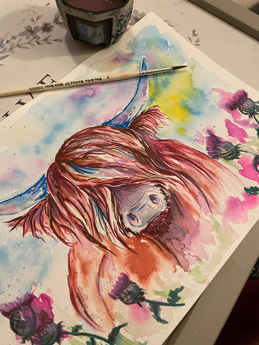 Wellbeing Art Watercolour Painting Pack choice of animal  image 6