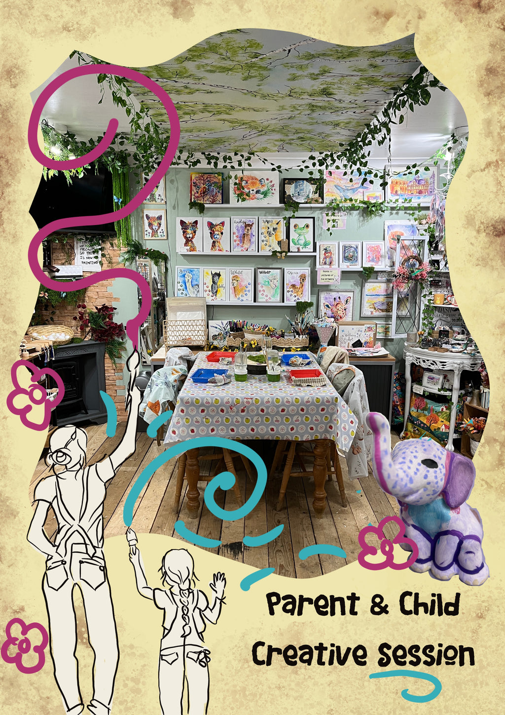 Stay & Create – Open Craft Session (Max 6 seats)-The Wild Fig &amp; Fern