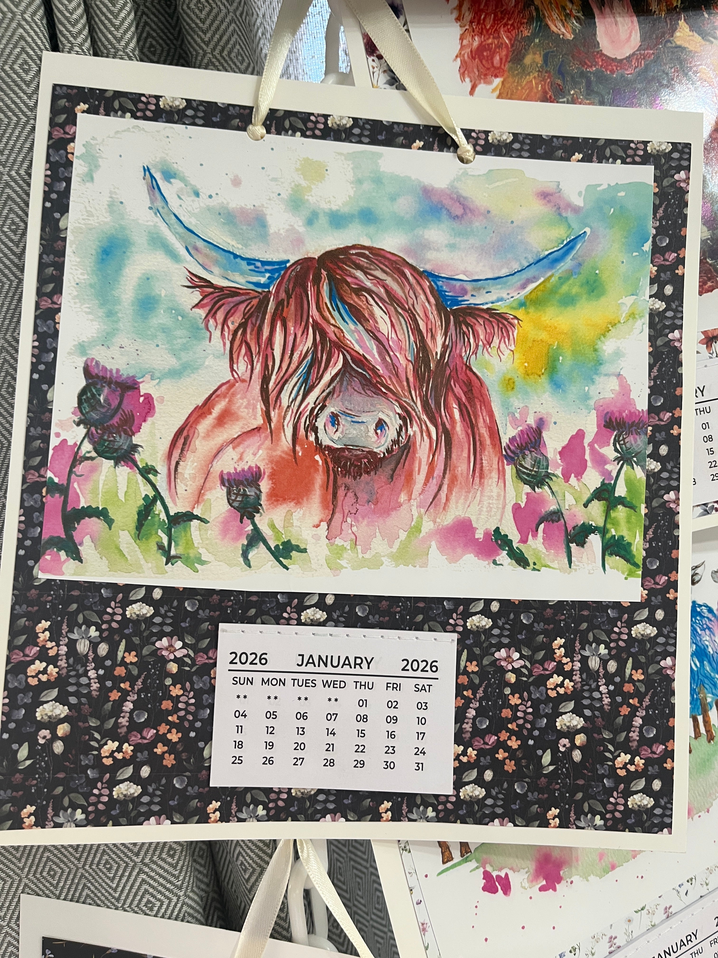 Art Print Calendar by JJ Barrs Art