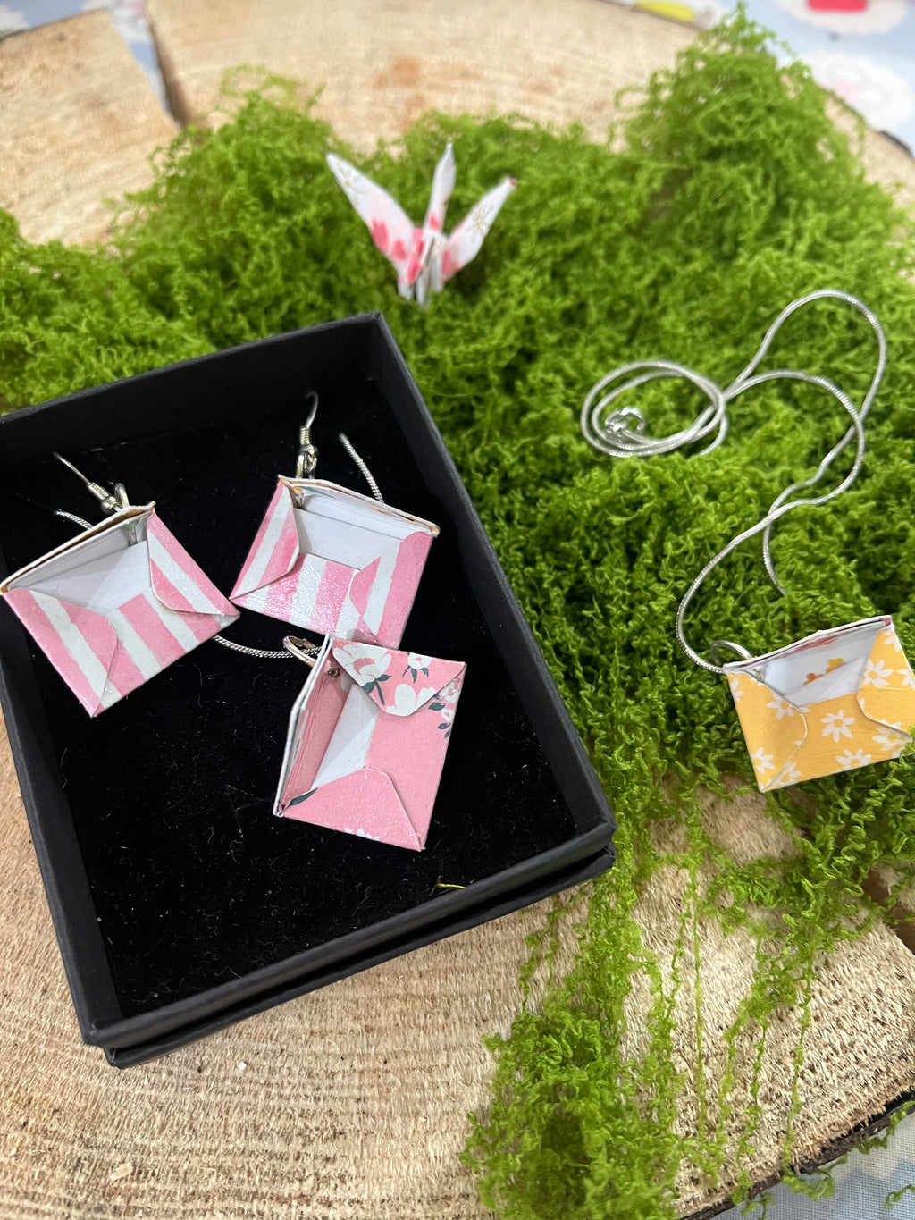 Origami Envelope Secret Message Jewellery Necklace-The Wild Fig &amp; Fern