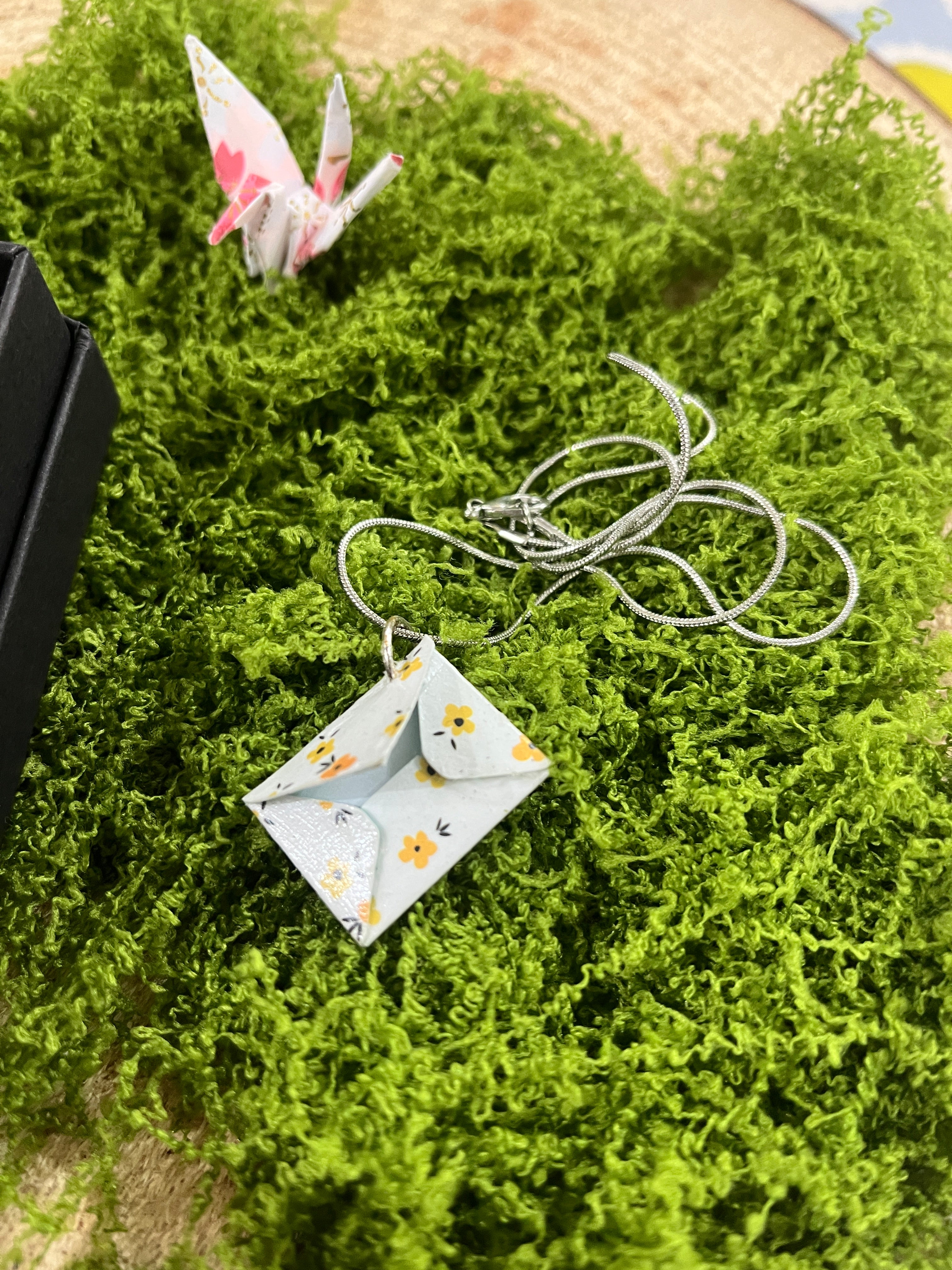 Origami Envelope Secret Message Jewellery Necklace-The Wild Fig &amp; Fern