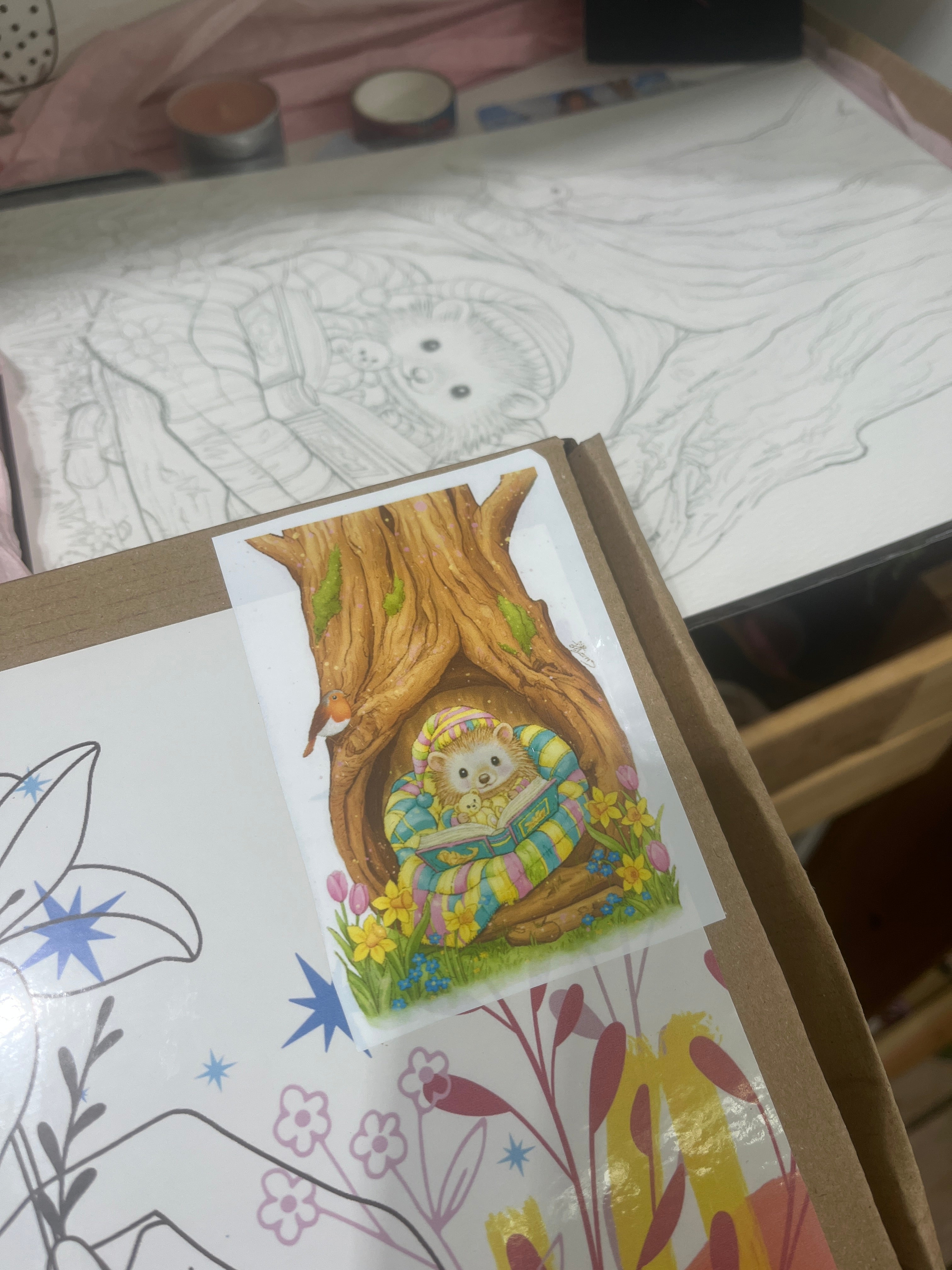 Wellbeing Art Watercolour Painting Pack choice of animal
