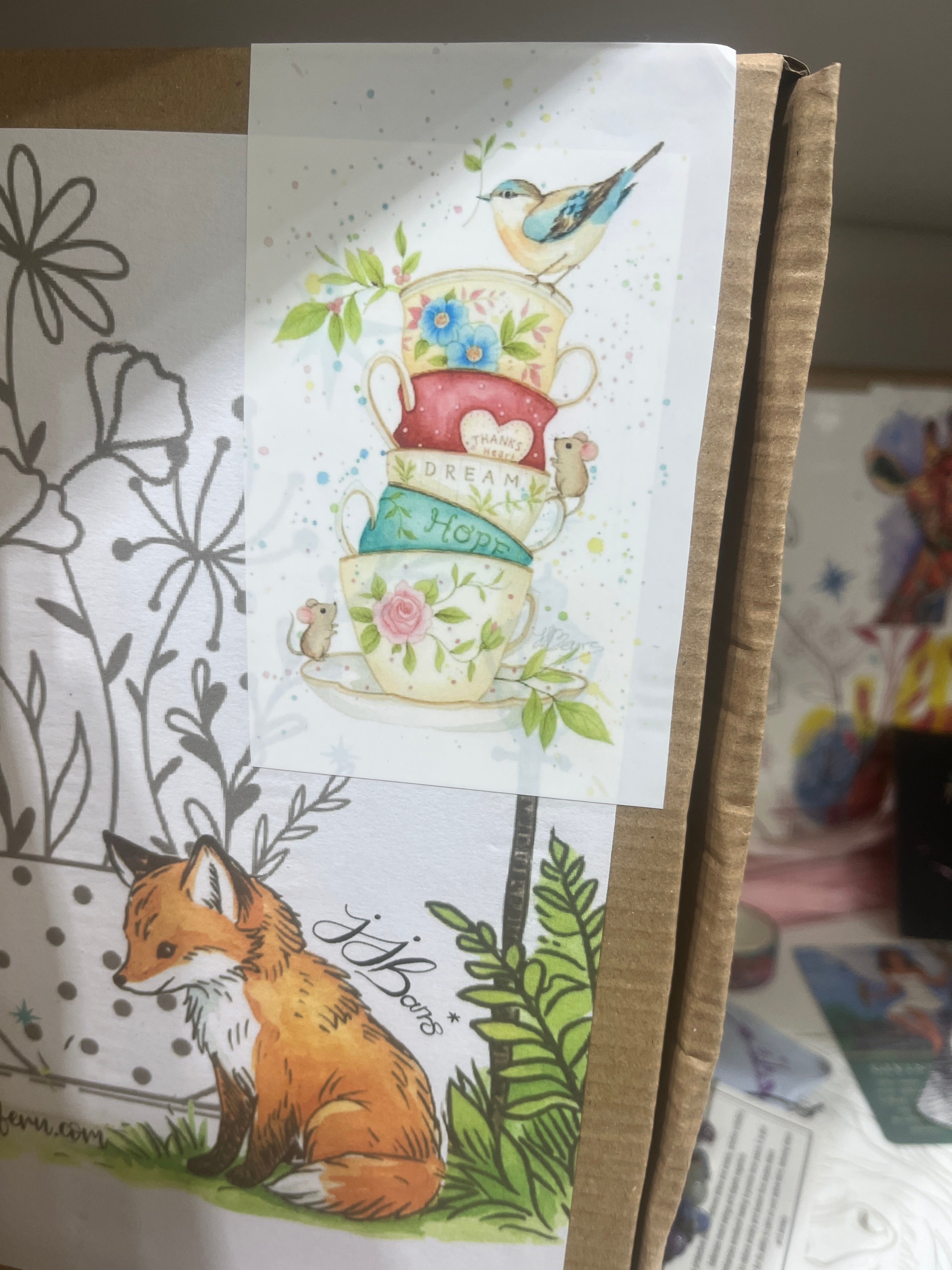 Wellbeing Art Watercolour Painting Pack choice of animal