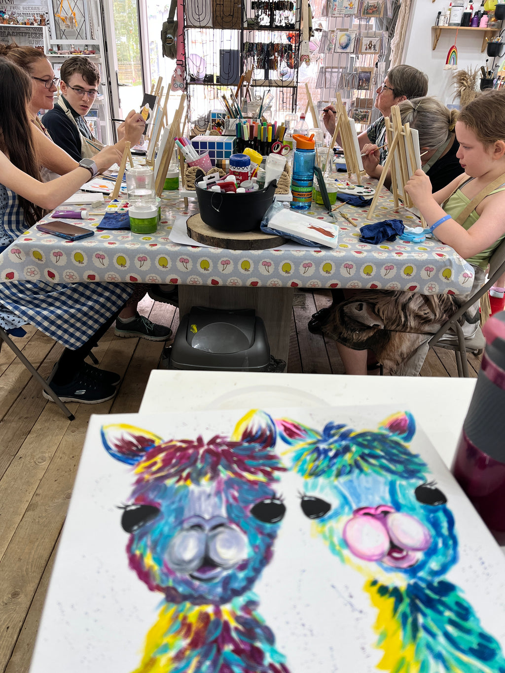 February 20th Sip & Paint Morning-The Wild Fig &amp; Fern acrylic painting session the wild fig and fern market harborough, oakham, rutland, leicestershire, sip and paint events, things todo