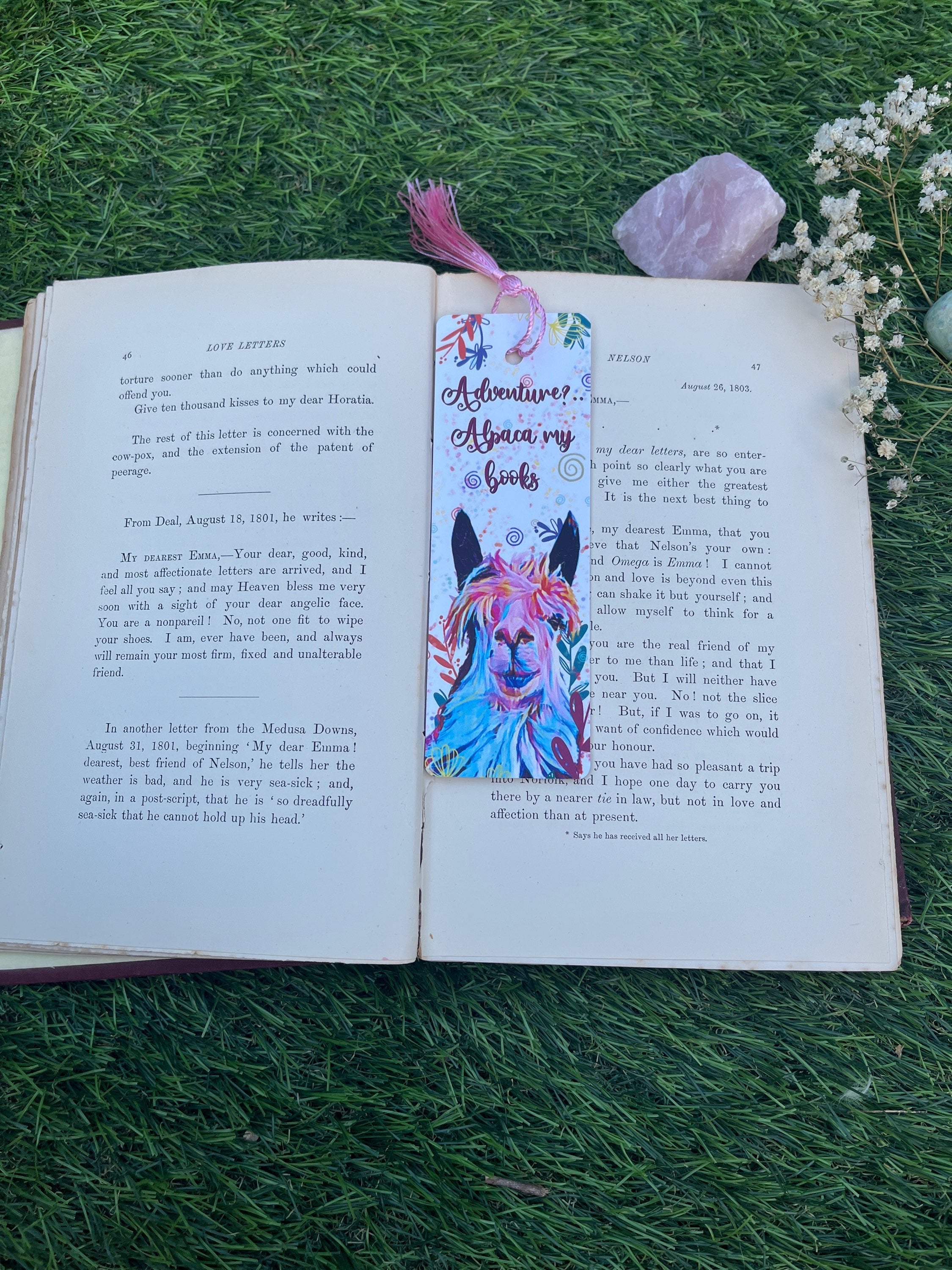 Alpaca My Books Bookmark,-The Wild Fig &amp; Fern