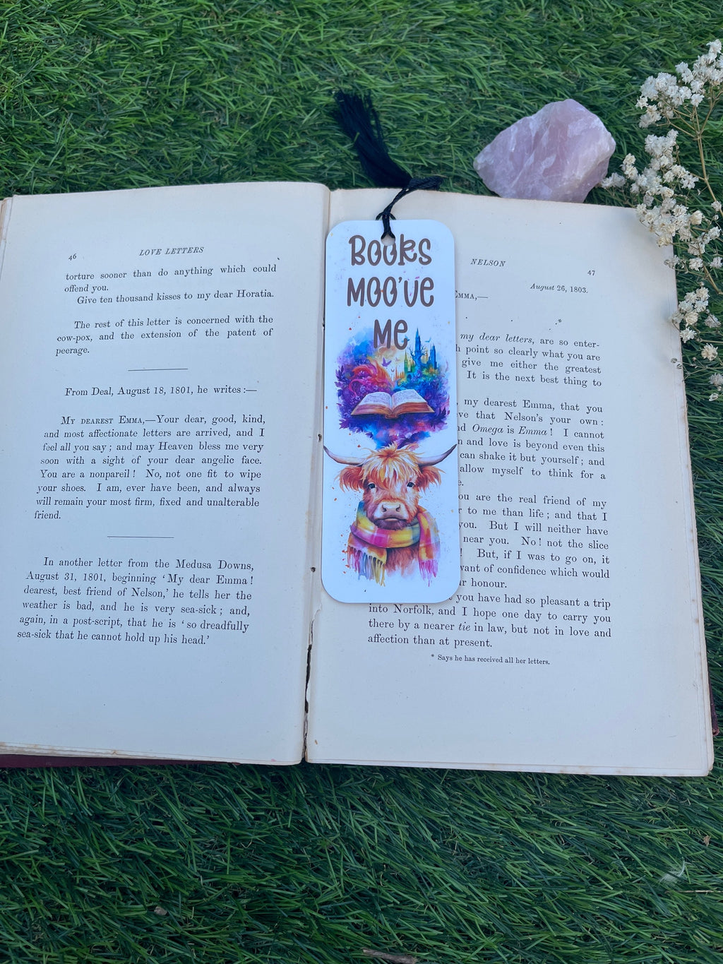 Books Moo’ve Me Bookmark,-The Wild Fig &amp; Fern