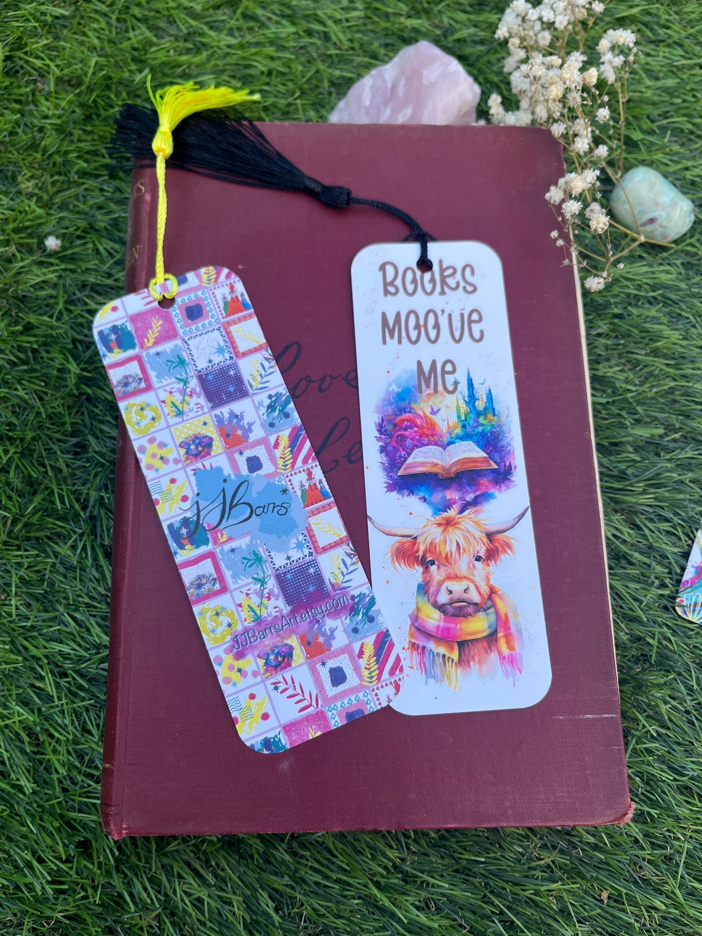 Books Moo’ve Me Bookmark,-The Wild Fig &amp; Fern