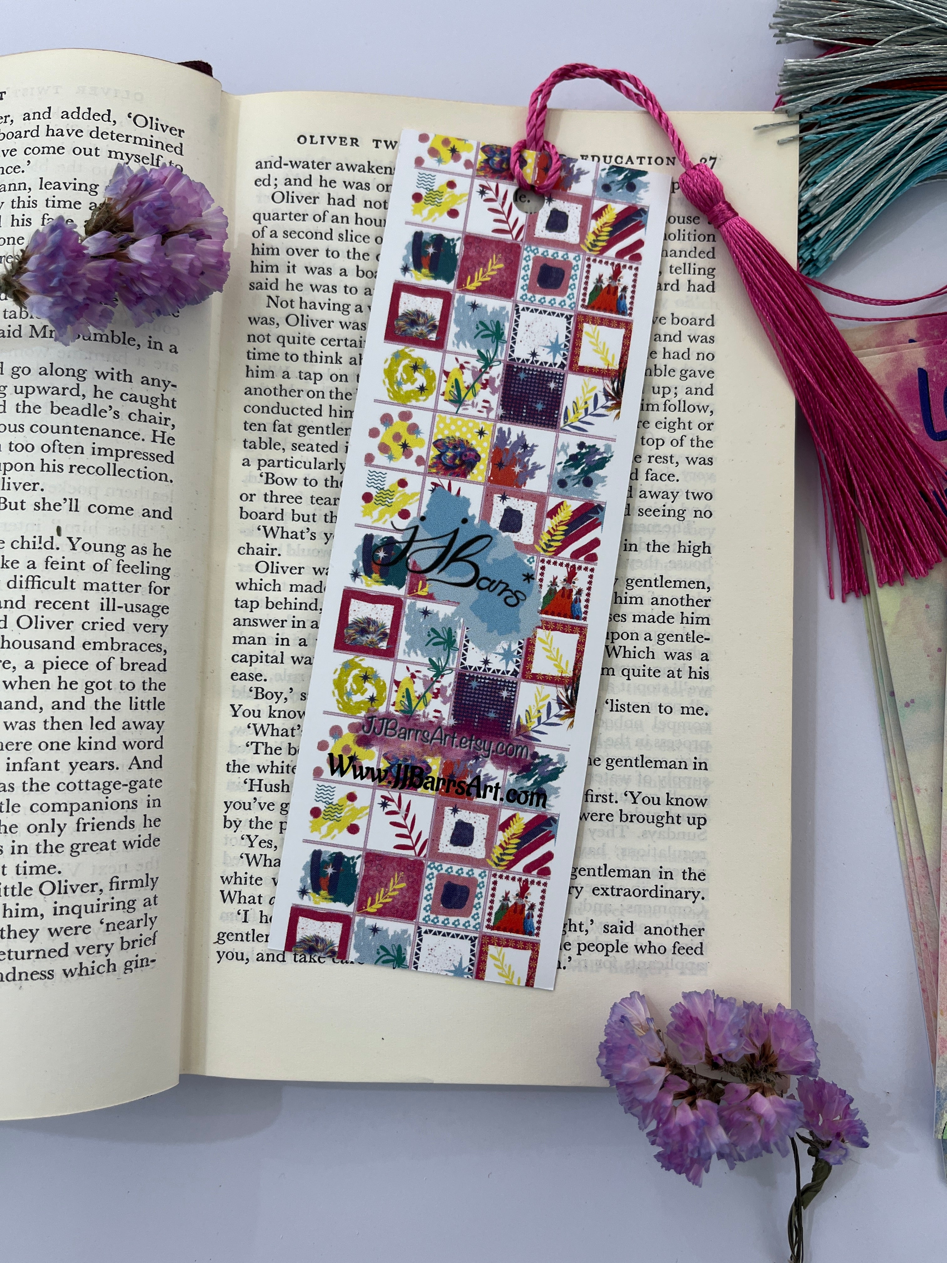 Puffin bookmark, puffin up on good books. Art Unique Bookmark  image 1