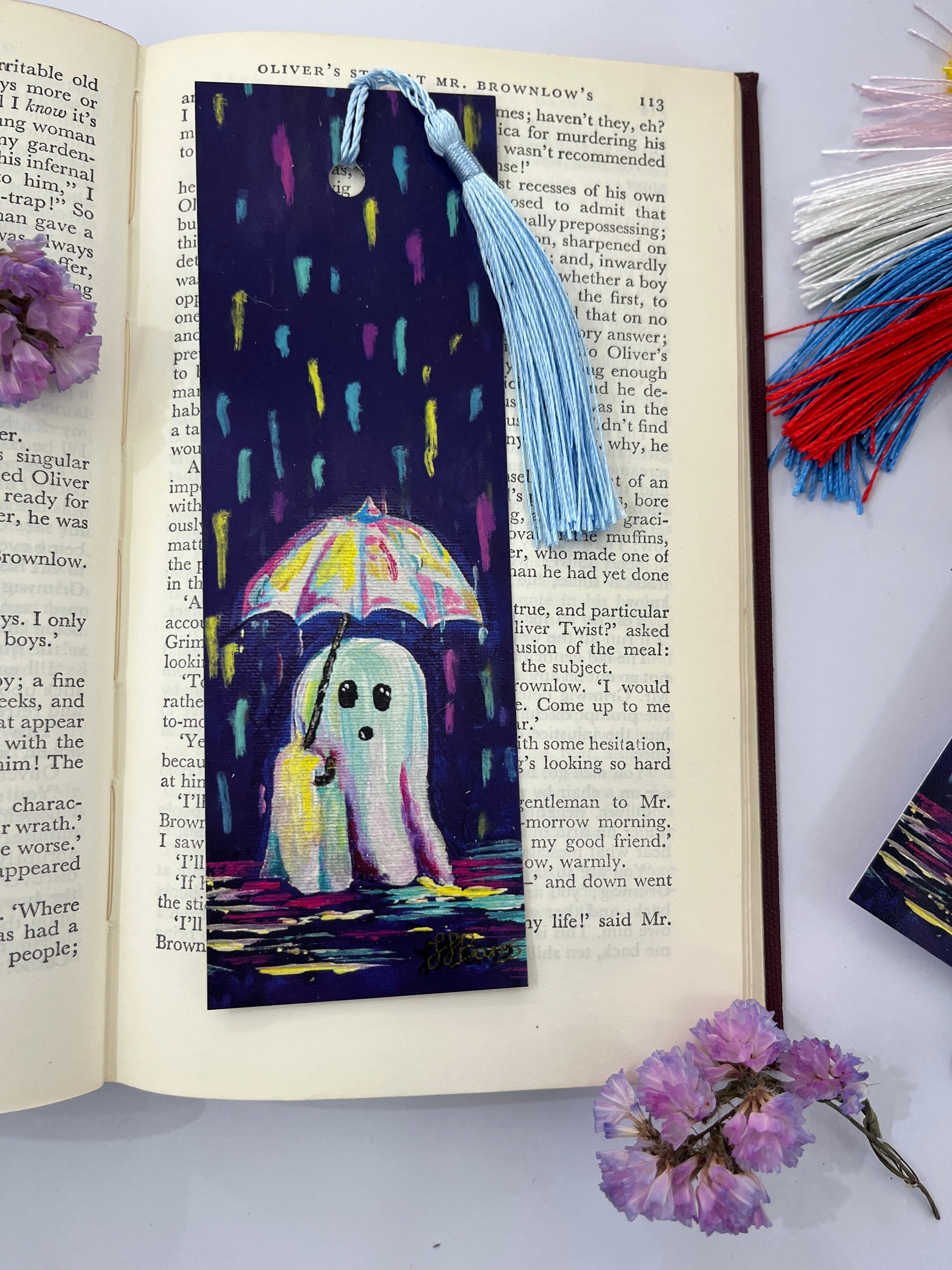 Ghost Bookmark, a ghost is for life, not just halloween-The Wild Fig &amp; Fern