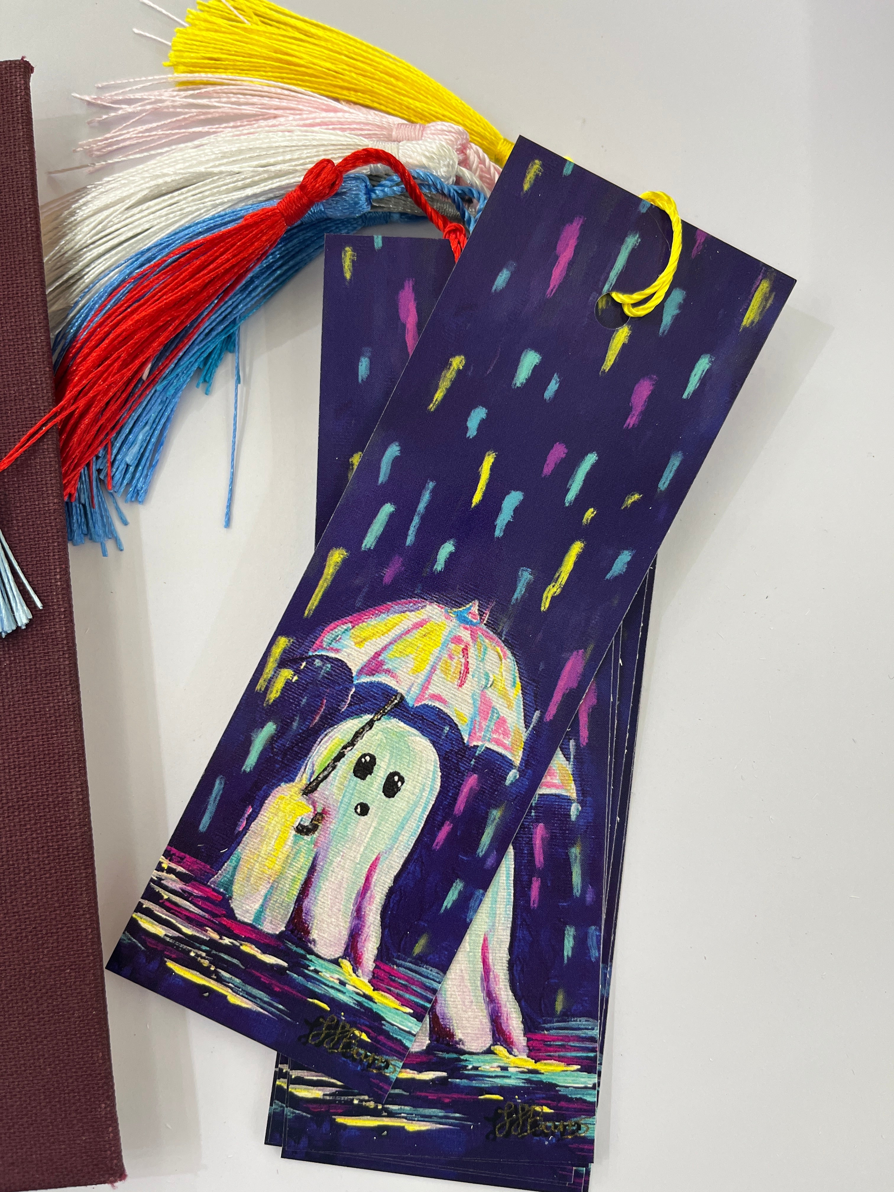 Ghost Bookmark, a ghost is for life, not just halloween-The Wild Fig &amp; Fern
