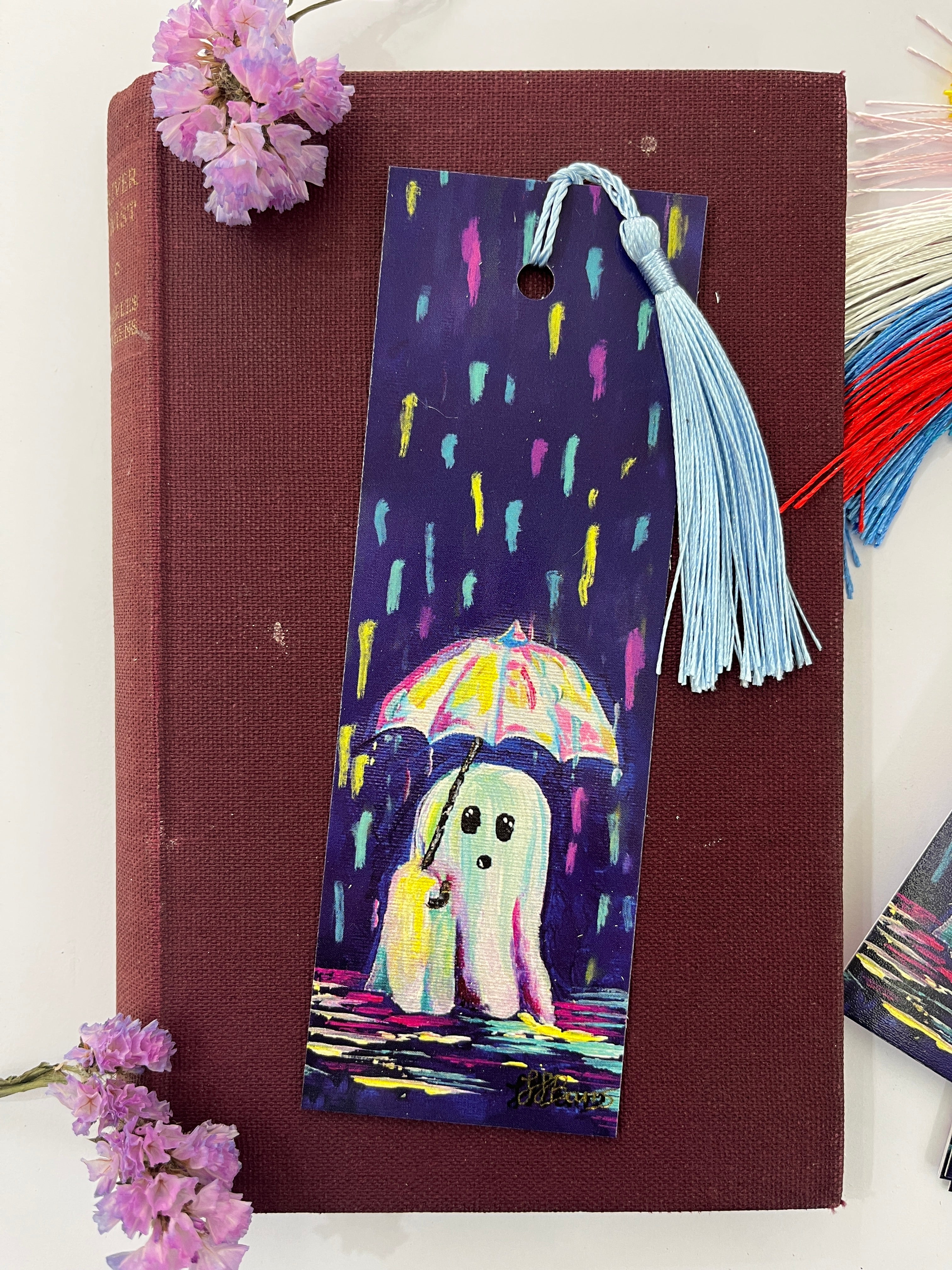 Ghost Bookmark, a ghost is for life, not just halloween-The Wild Fig &amp; Fern