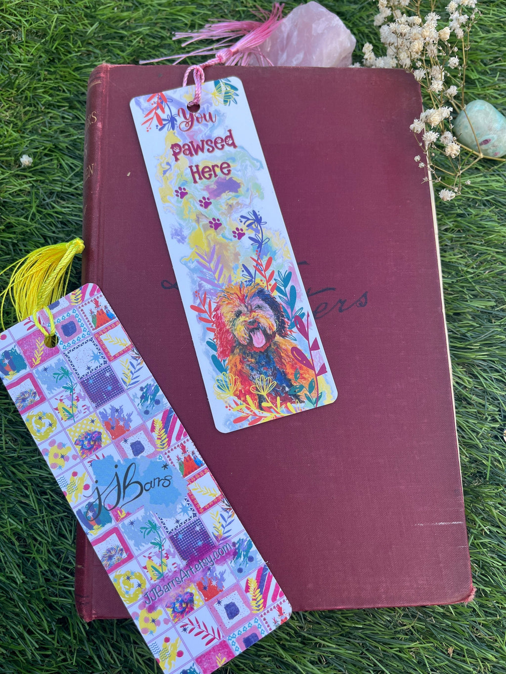 Pawsed Here Dog Bookmark,-The Wild Fig &amp; Fern
