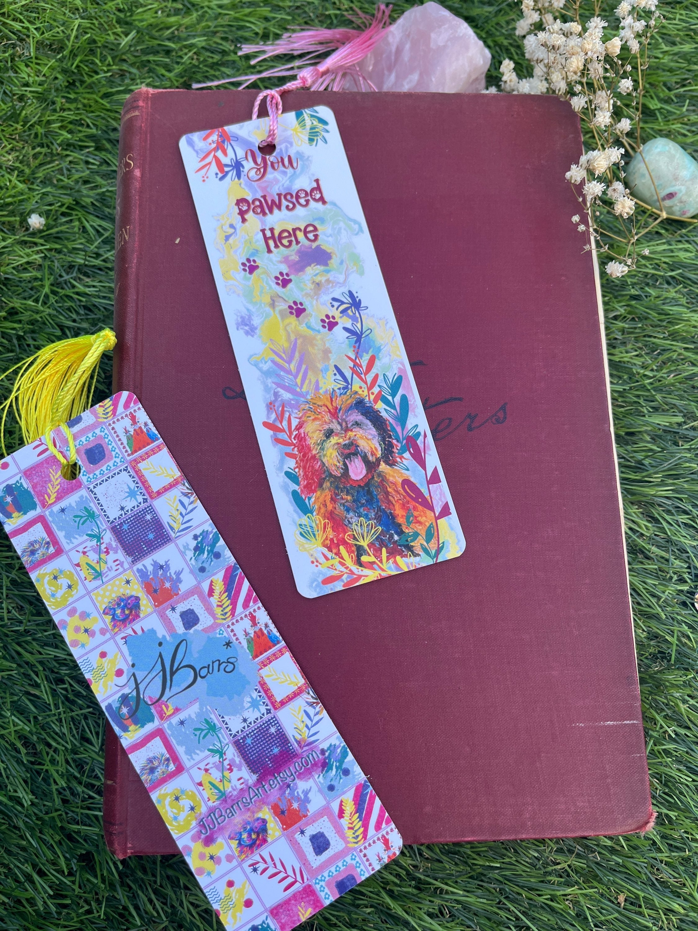 Pawsed Here Dog Bookmark,-The Wild Fig &amp; Fern