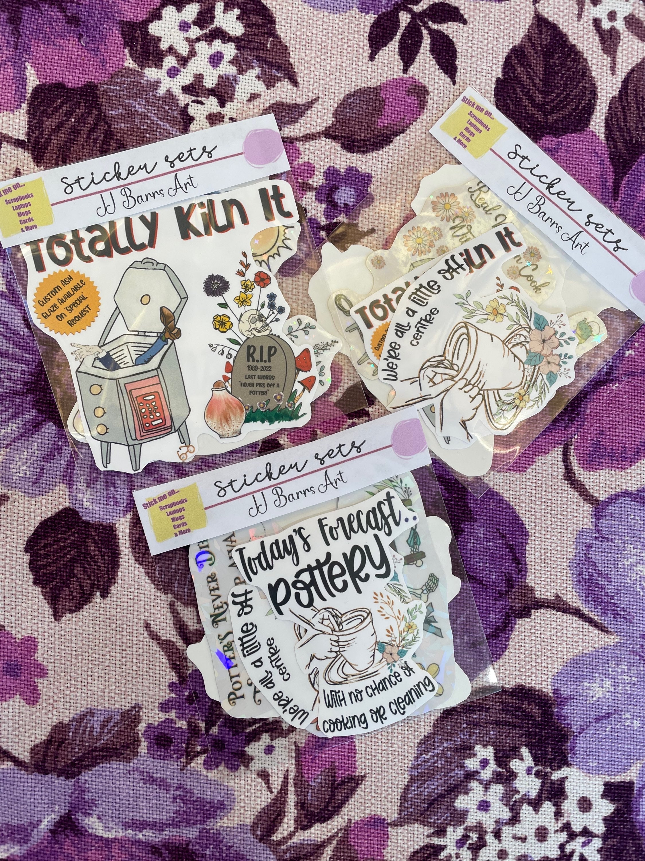 Pottery Jokes Sticker Pack-The Wild Fig &amp; Fern