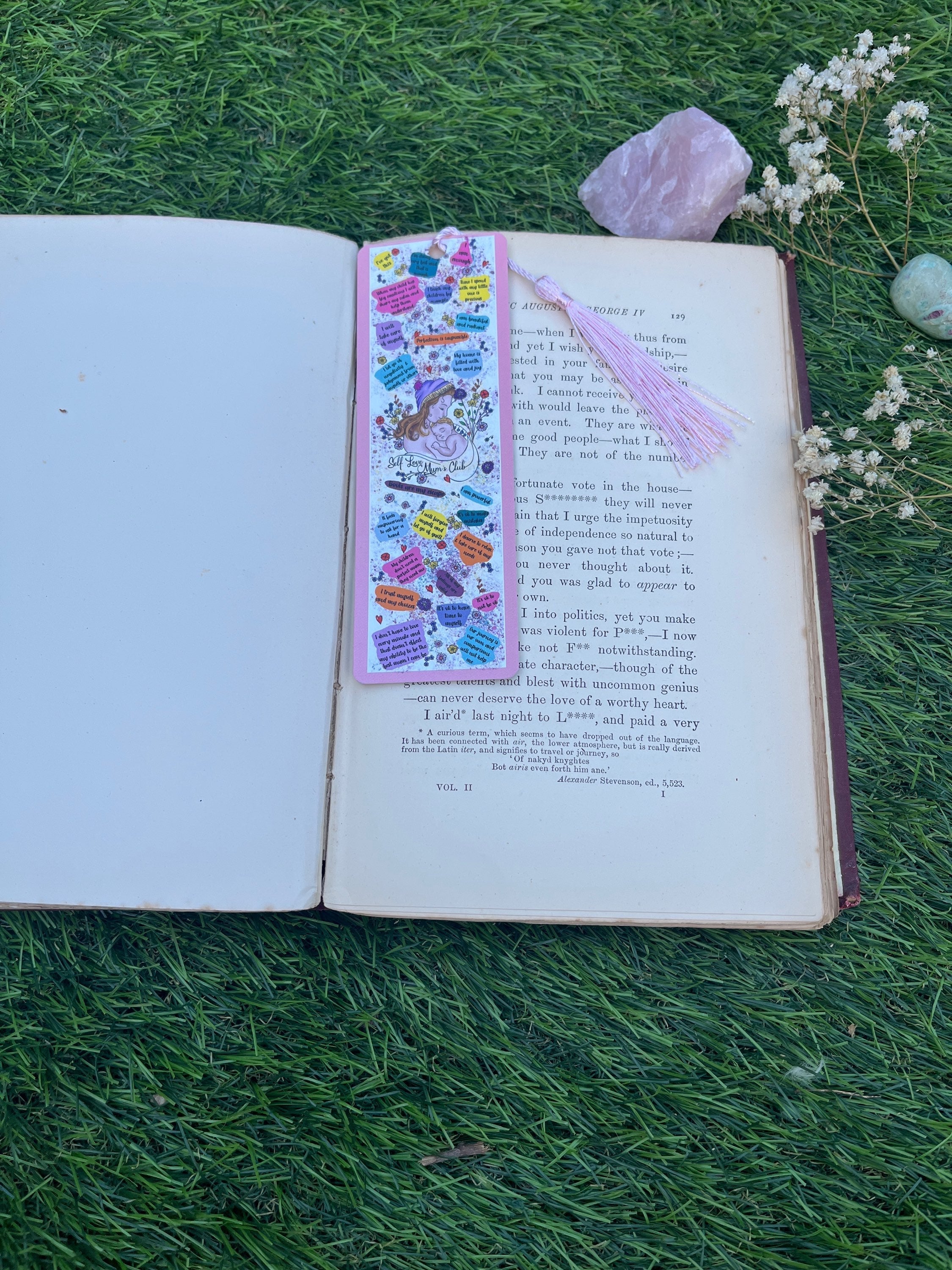Self Love Mums Club Bookmark,-The Wild Fig &amp; Fern