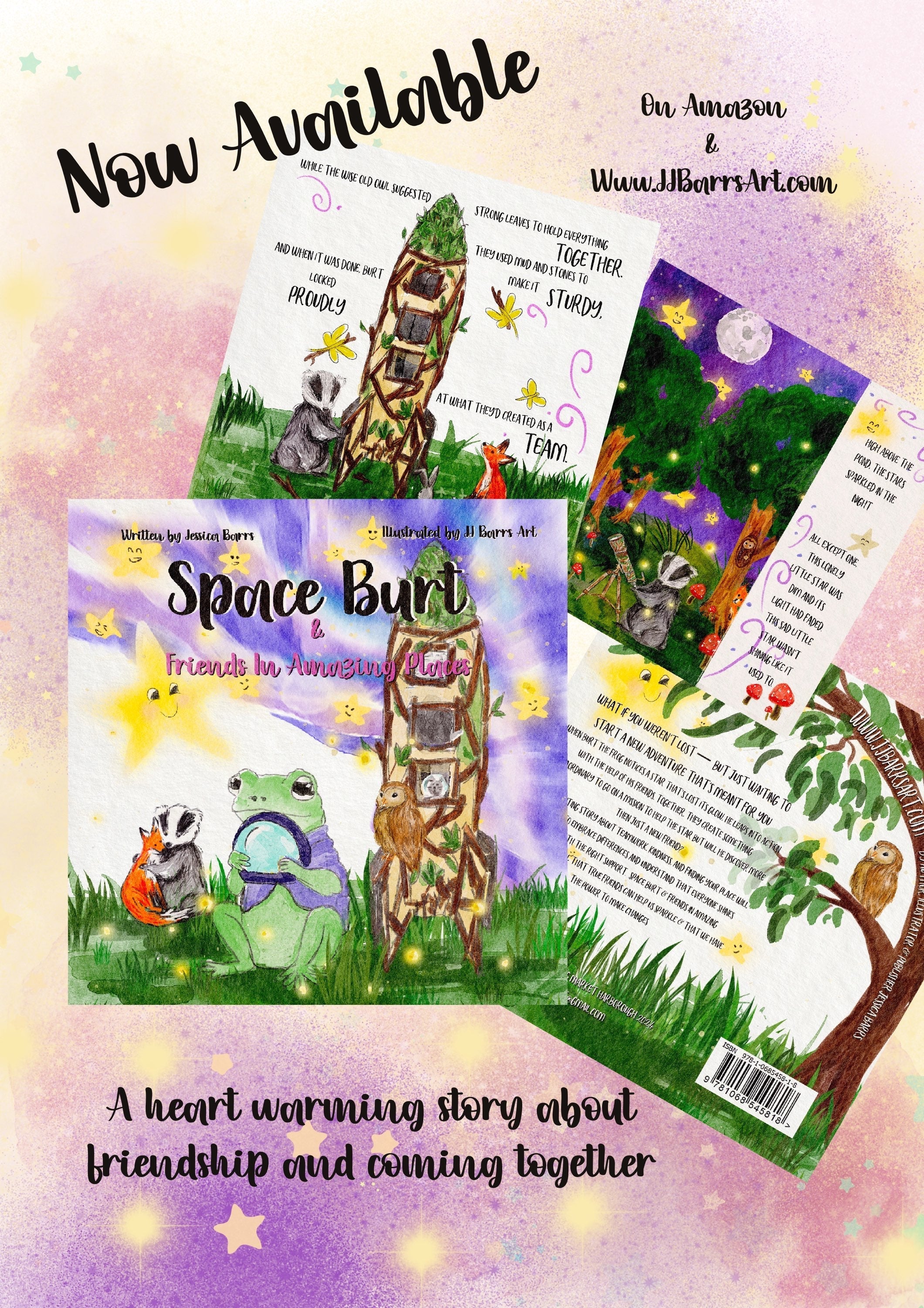 Space Burt & Friends In Amazing Places signed copy-The Wild Fig &amp; Fern