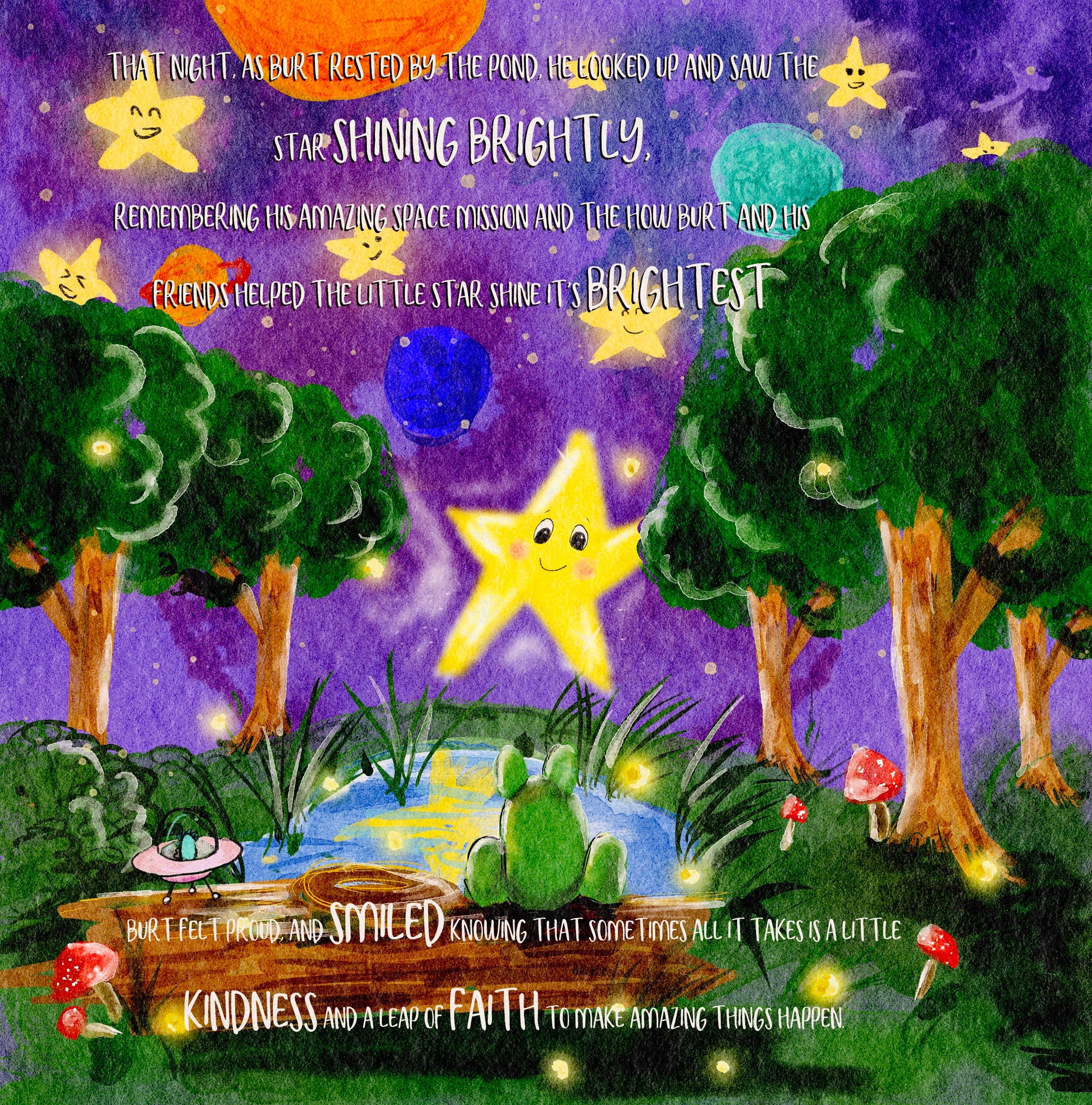 Space Burt & Friends In Amazing Places signed copy-The Wild Fig &amp; Fern