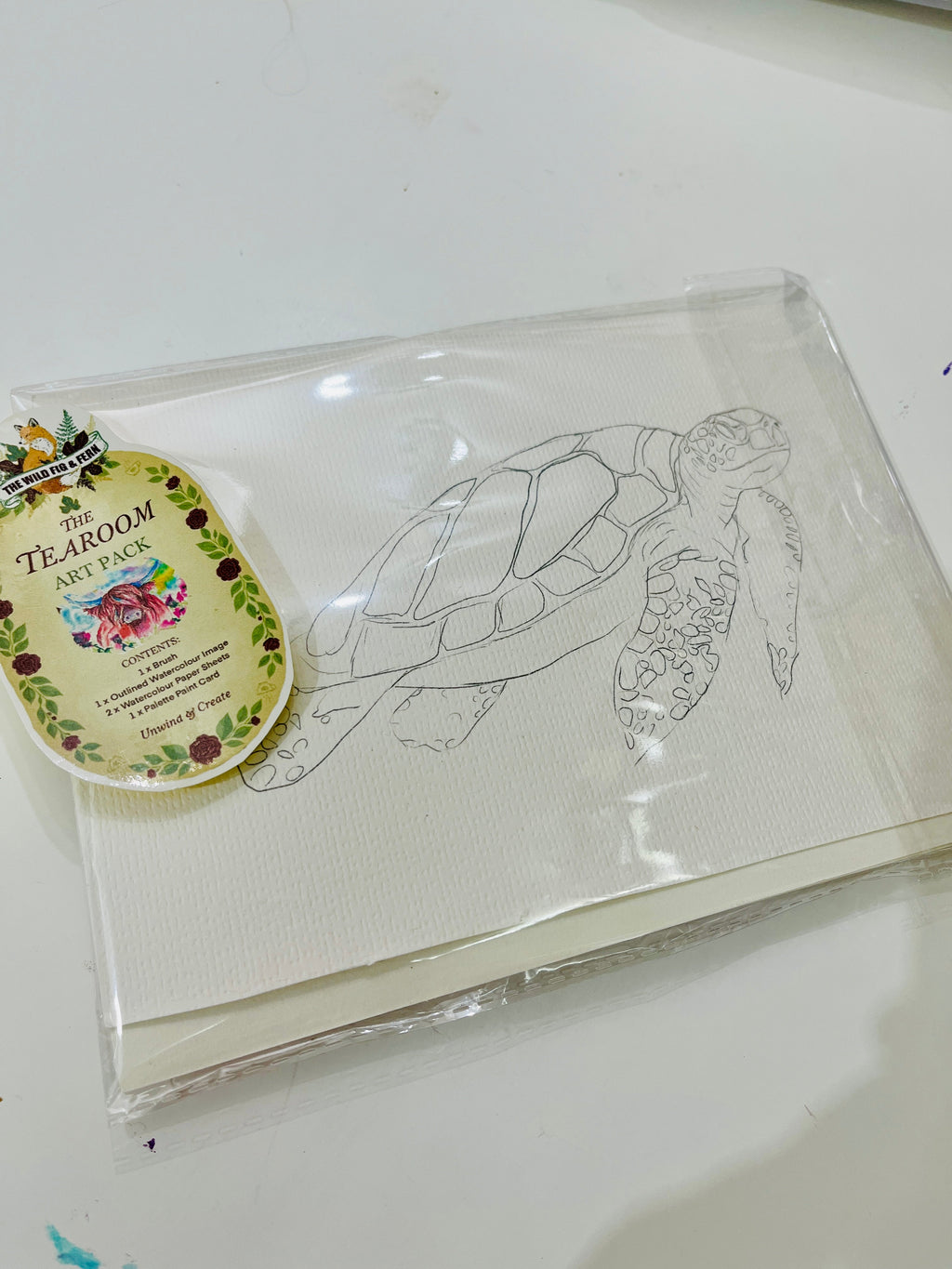 Tearoom Art Pack – Portable Watercolour Painting Set (Just Add Water!)-The Wild Fig &amp; Fern