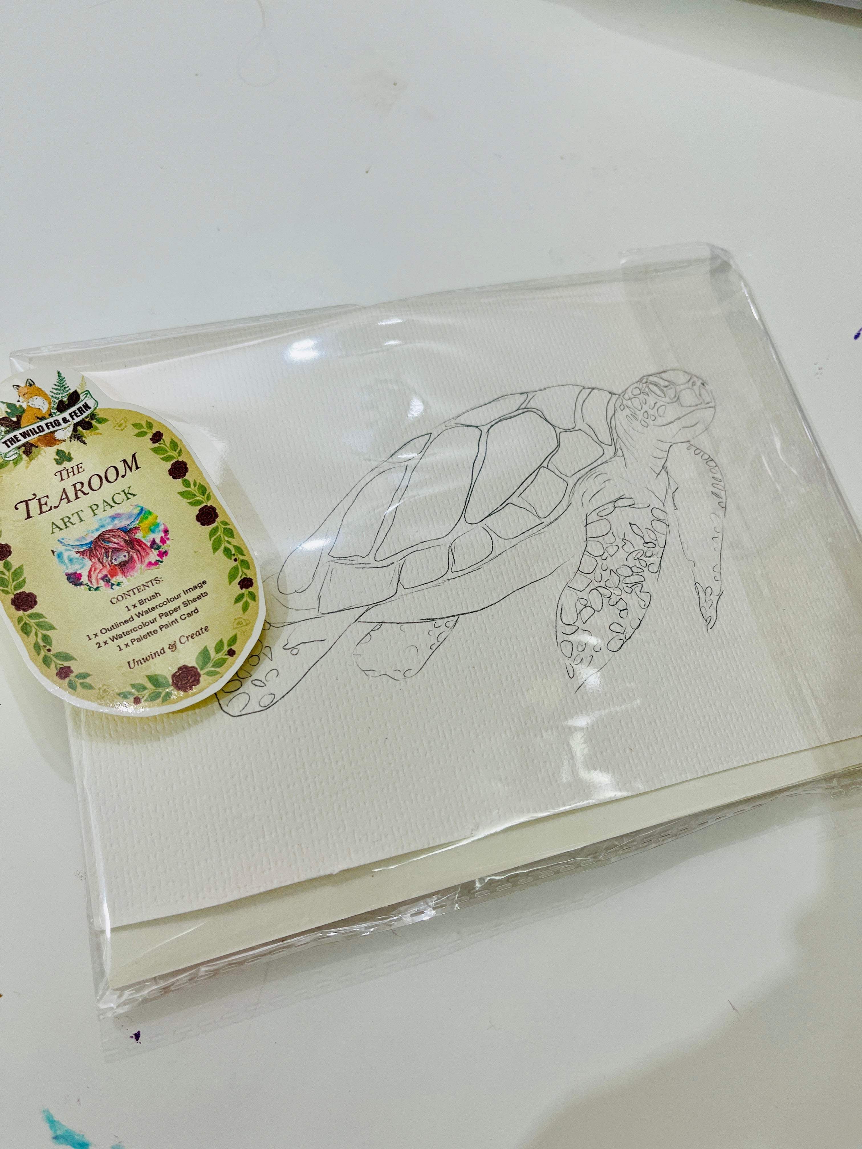 Tearoom Art Pack – Portable Watercolour Painting Set (Just Add Water!)-The Wild Fig &amp; Fern