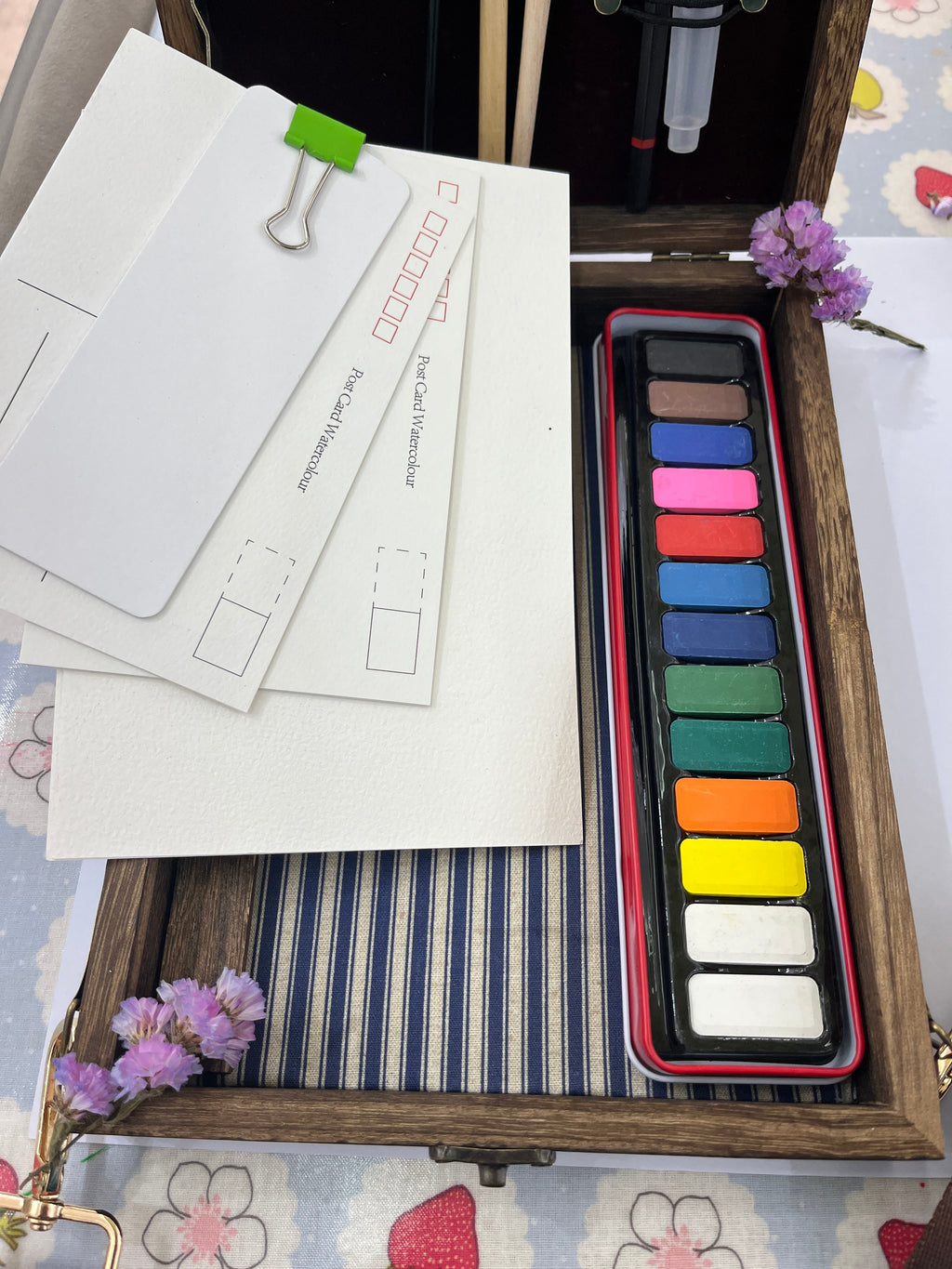 Travel Art Set, Watercolour & Sketch Anywhere-The Wild Fig &amp; Fern