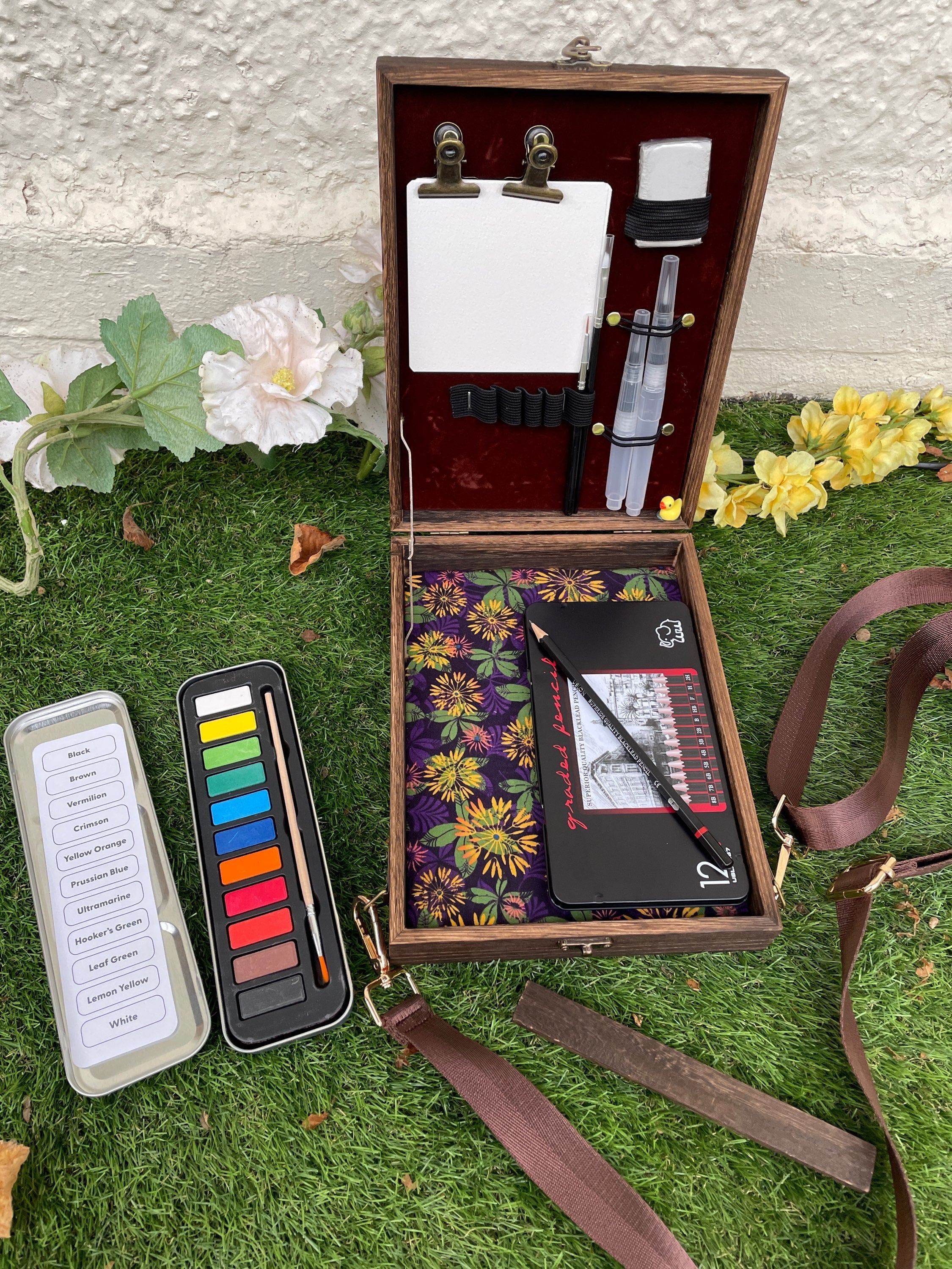 Travel Art Set, Watercolour & Sketch Anywhere-The Wild Fig &amp; Fern