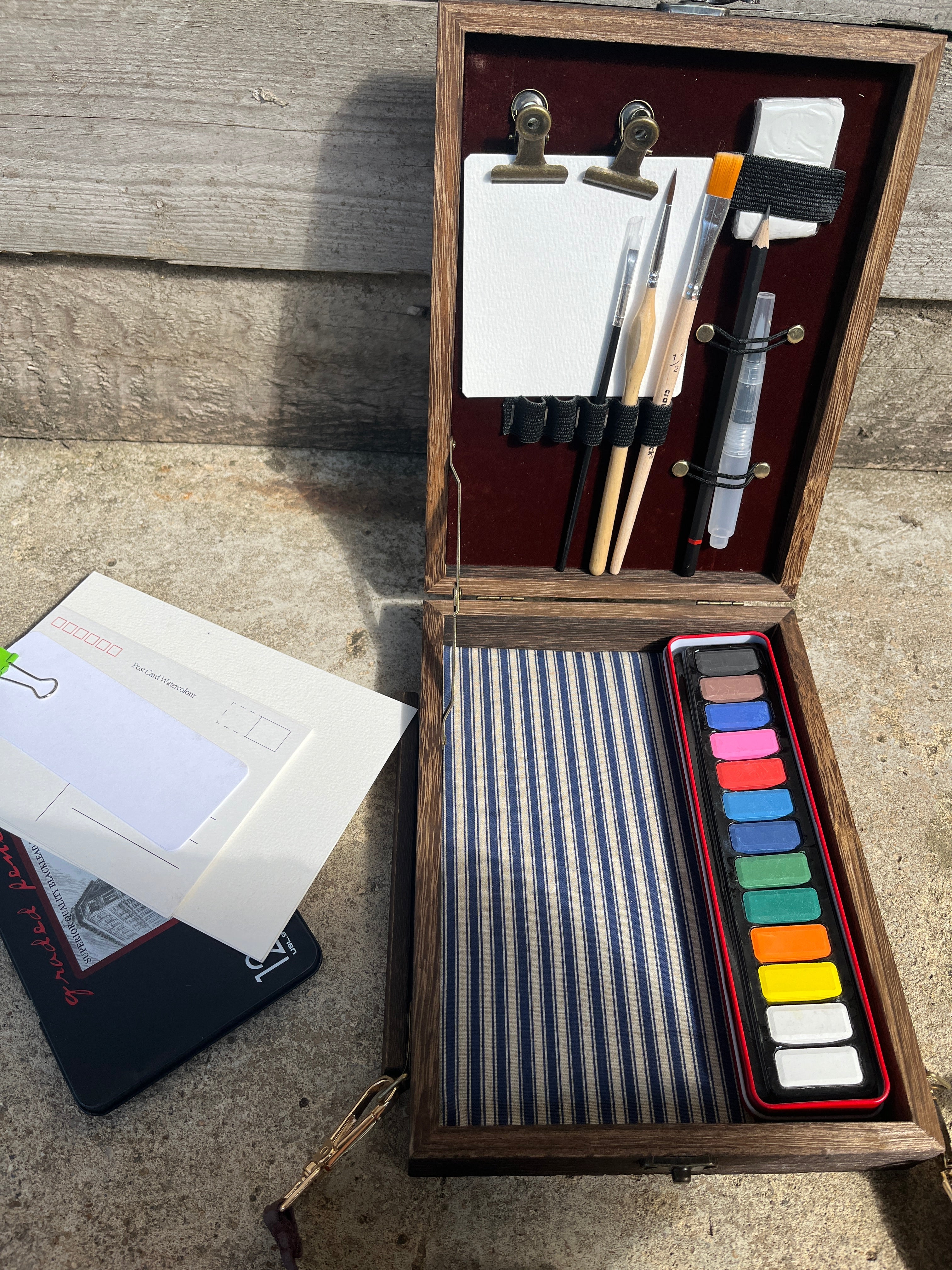 Travel Art Set, Watercolour & Sketch Anywhere-The Wild Fig &amp; Fern