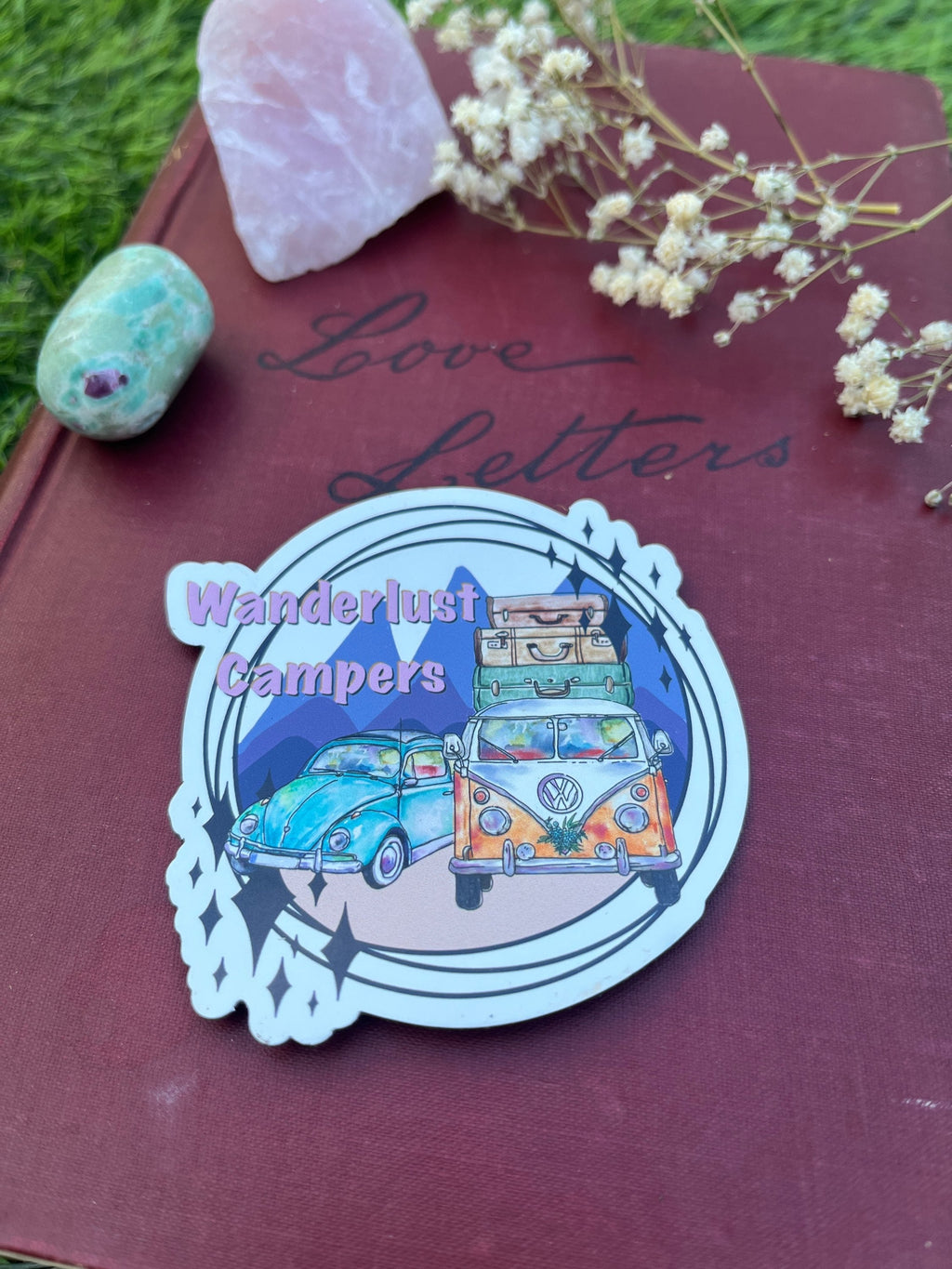 Wanderlust Campers Soft Print Magnet-The Wild Fig &amp; Fern