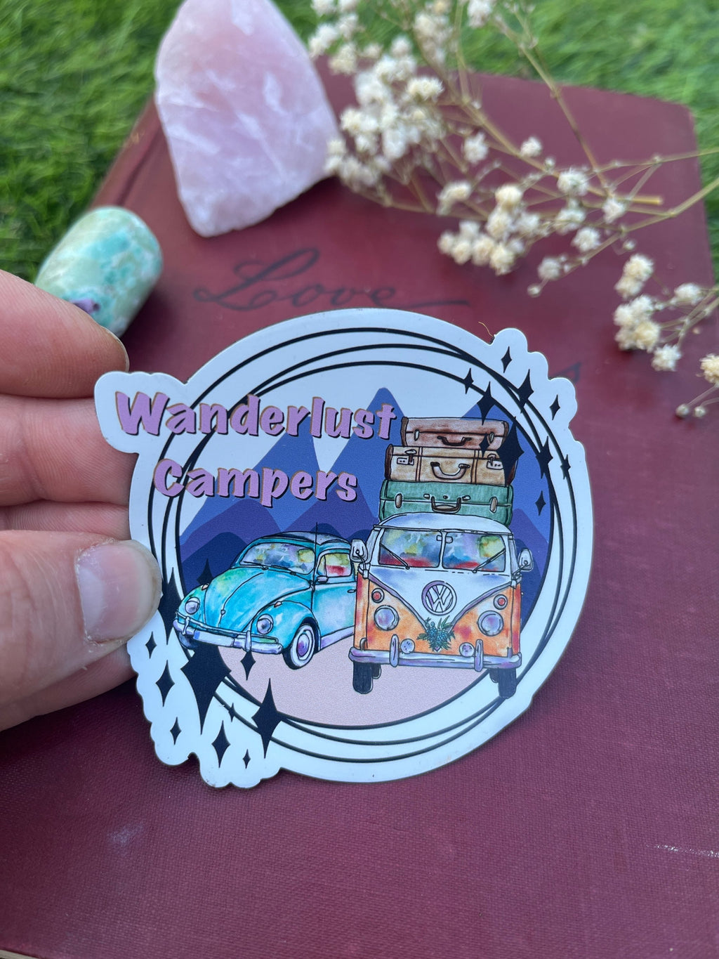 Wanderlust Campers Soft Print Magnet-The Wild Fig &amp; Fern