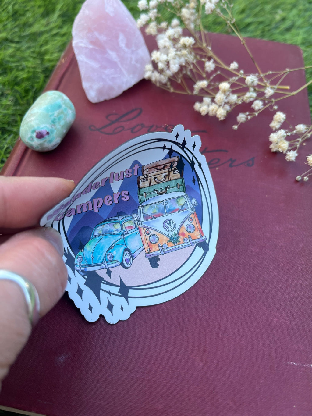 Wanderlust Campers Soft Print Magnet-The Wild Fig &amp; Fern