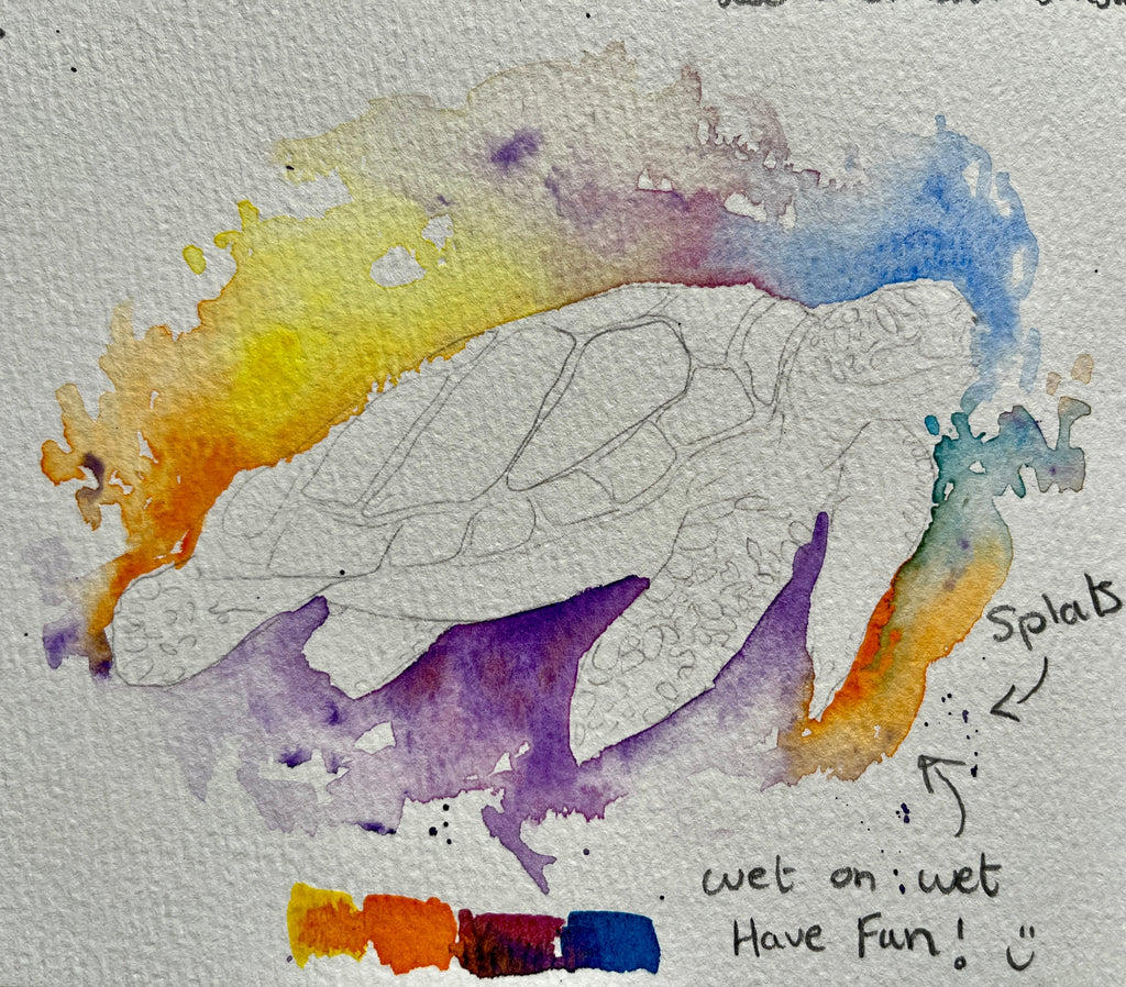Watercolour Outline Paint Your Own At Home-The Wild Fig &amp; Fern