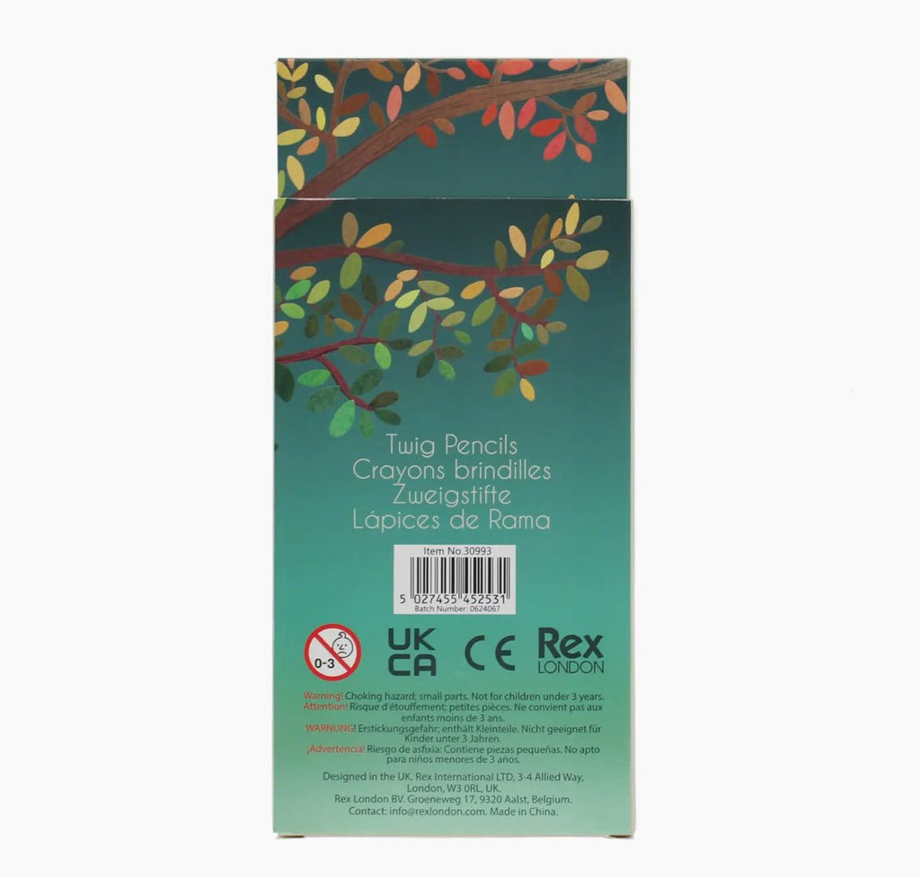 Wooden Twig Colouring Pencils-The Wild Fig &amp; Fern
