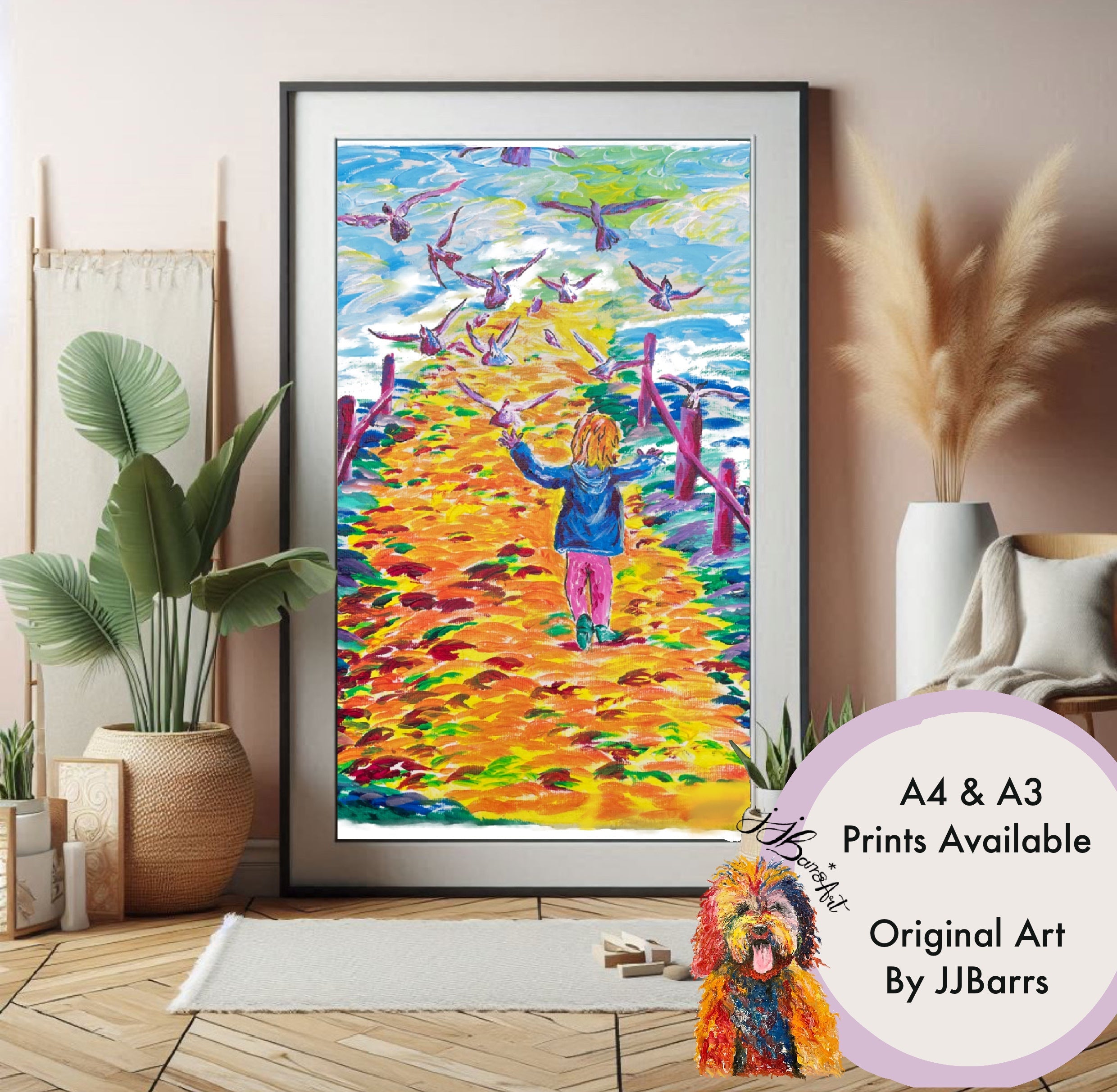 Yellow Brick Road Watercolour Painting Prints-The Wild Fig &amp; Fern